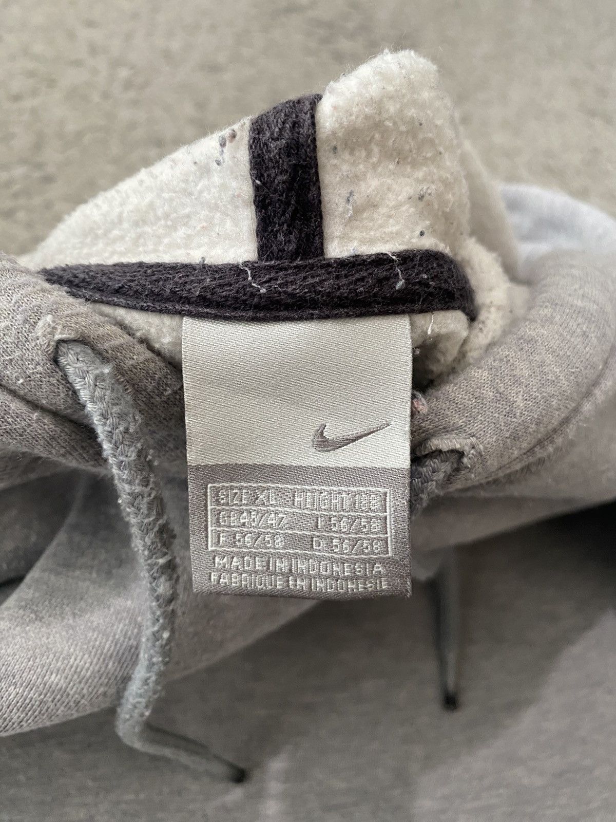 Nike × Vintage Nike Spell out Hoodie boxy fit XL silver tag 00s vintage y2k Size US XL / EU 56 / 4 - 16 Thumbnail