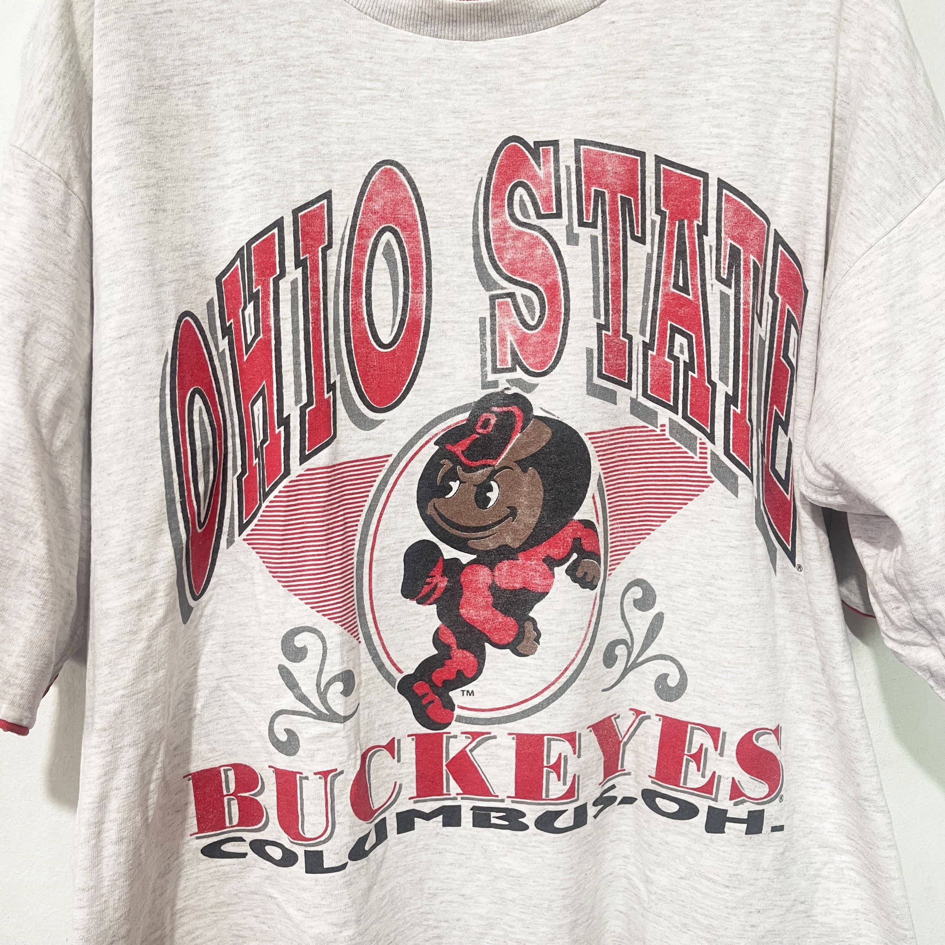 Vintage Vintage 90s Ohio State Buckeyes T-Shirt Size US L / EU 52-54 / 3 - 3 Thumbnail