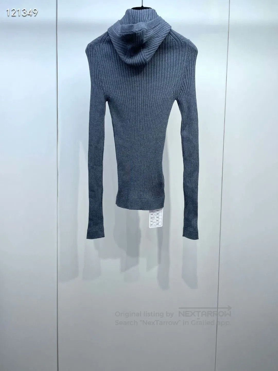 Miu Miu Miu Miu 25S Gray Turtleneck Hoodie. Size XS / US 0-2 / IT 36-38 - 2 Thumbnail