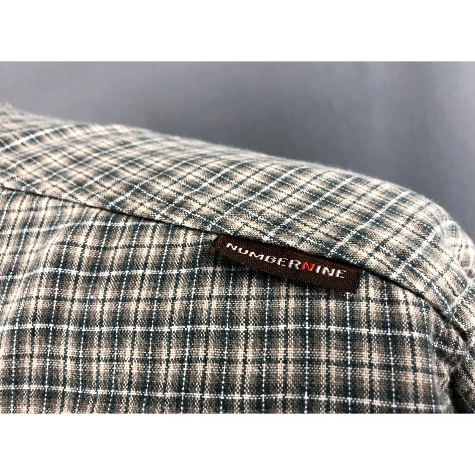 Vintage Number Nine Shirt Cotton Men Green Check Long Sleeve Button-Up Collared Size US M / EU 48-50 / 2 - 6 Thumbnail