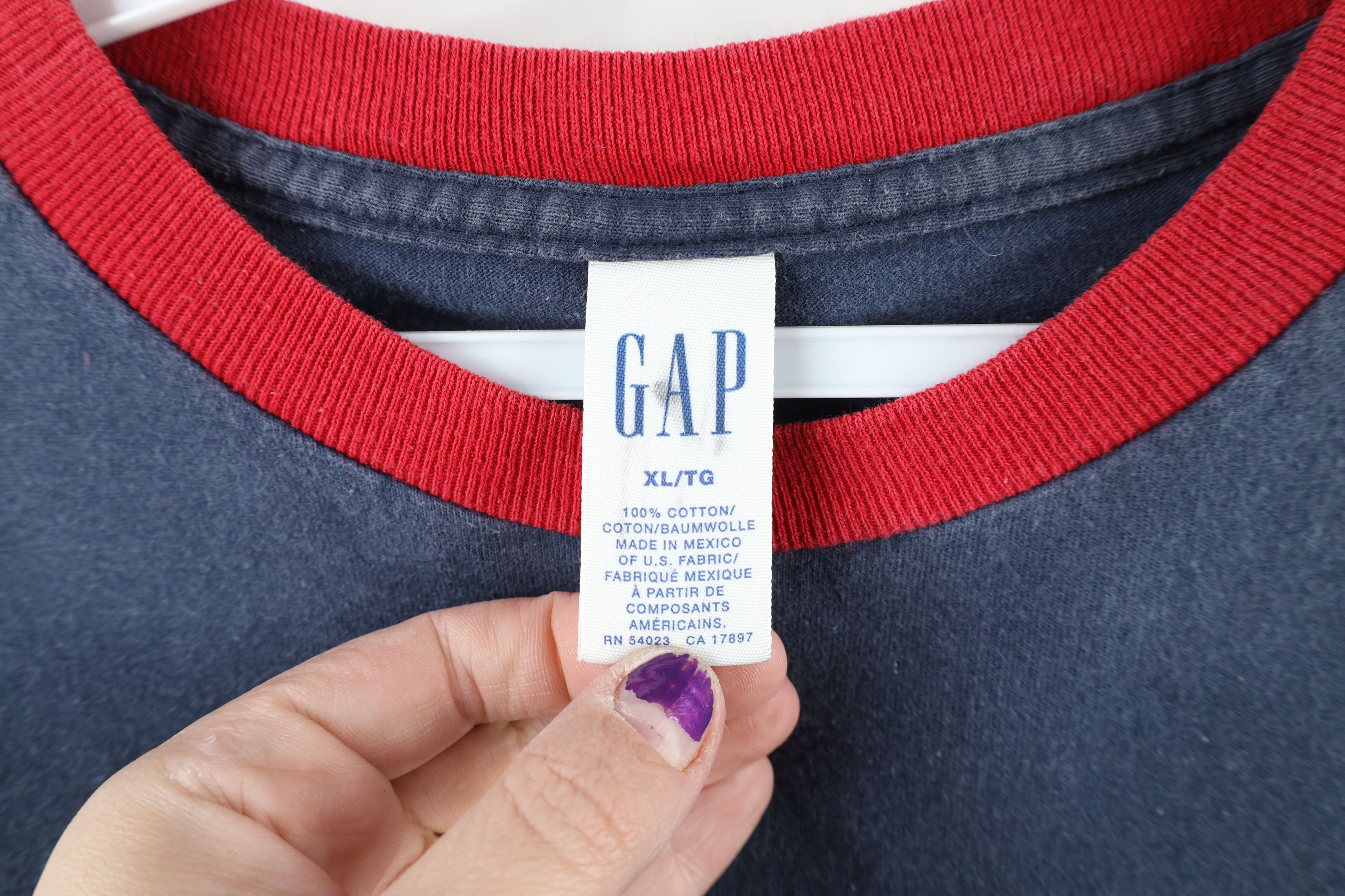 Gap Vintage Gap Monster Face Short Sleeve T-Shirt Blue Cotton Size US XL / EU 56 / 4 - 5 Thumbnail