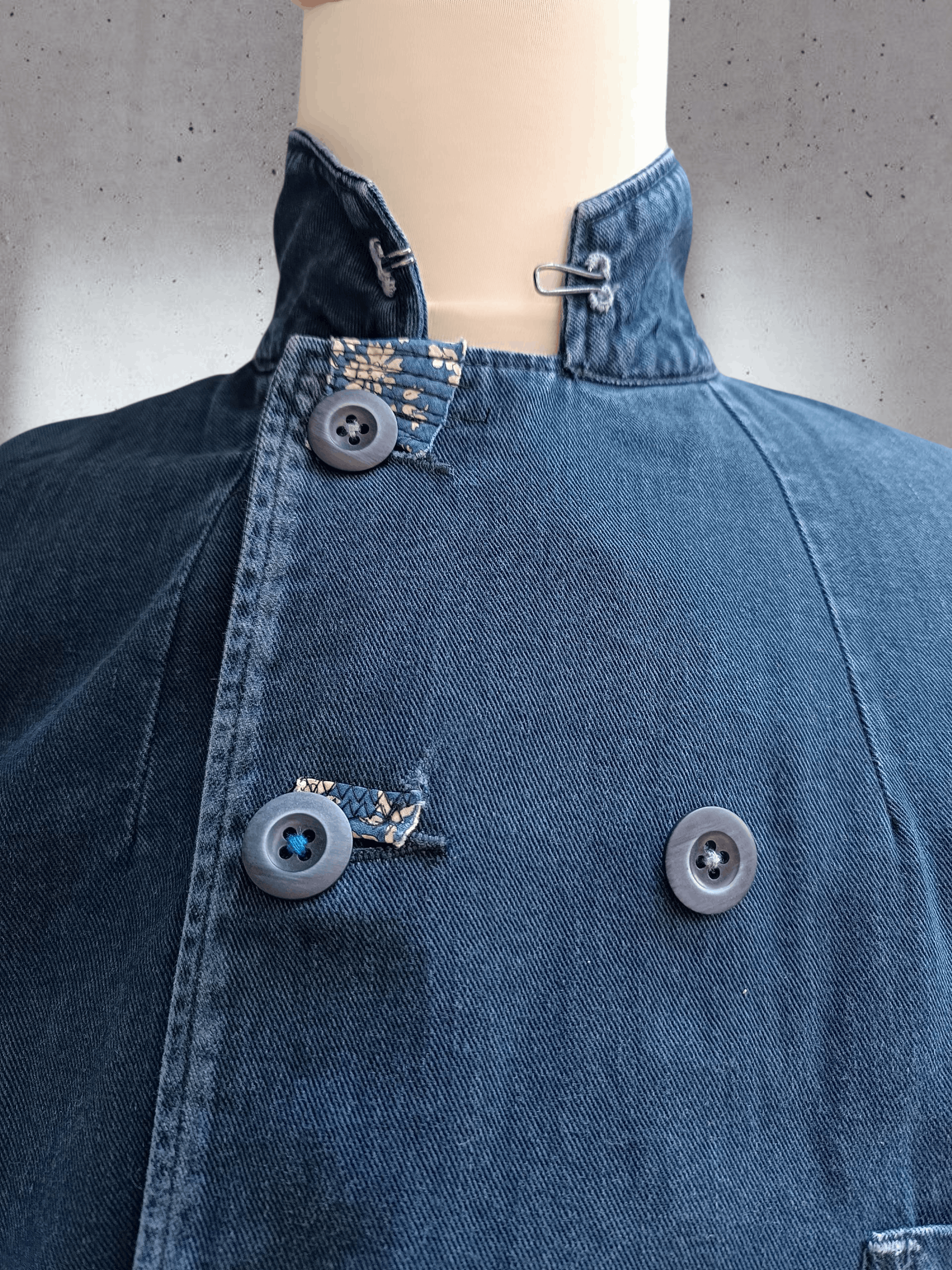 45rpm 45rpm Indigo Distressed Work Jacket Size US L / EU 52-54 / 3 - 4 Thumbnail