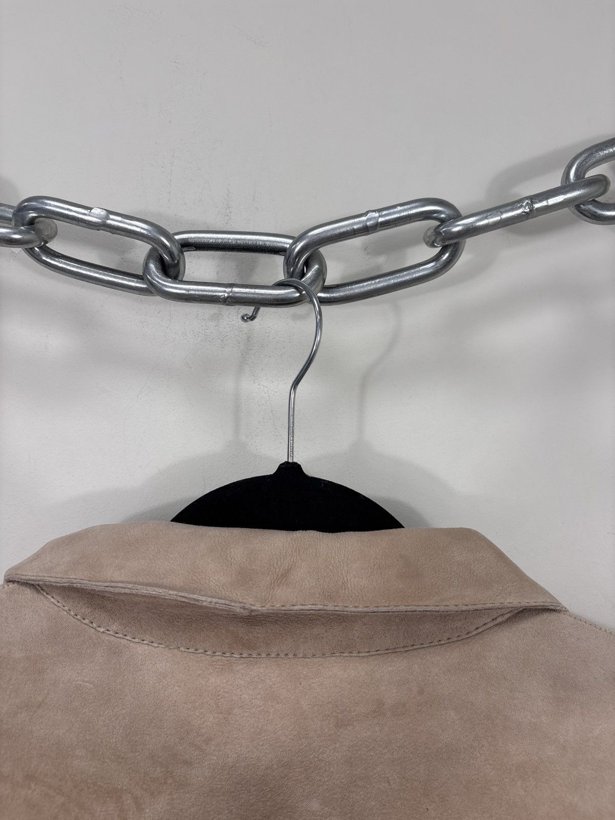 Max Mara S Max Mara Women’s Beige Sheepskin Shearling Leather Coat Size XL / US 12-14 / IT 48-50 - 19 Thumbnail