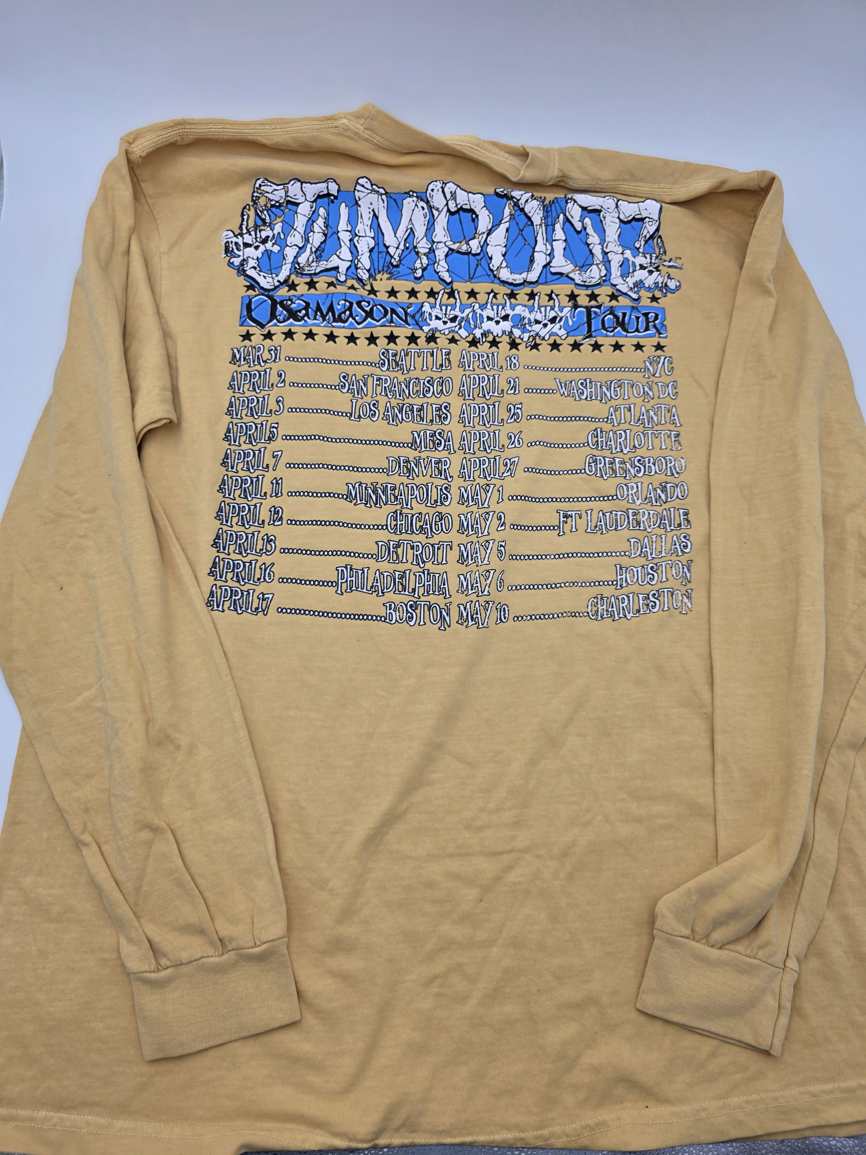 Band Tees × Rap Tees Osamason Jumpout Tour 2025 Long sleeve tshirt Size US XL / EU 56 / 4 - 3 Thumbnail