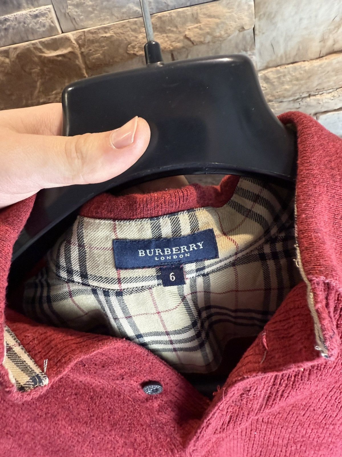 Burberry × Vintage Burberry london vintage long sleeve Polo t-shirt mini logo Size US L / EU 52-54 / 3 - 7 Thumbnail