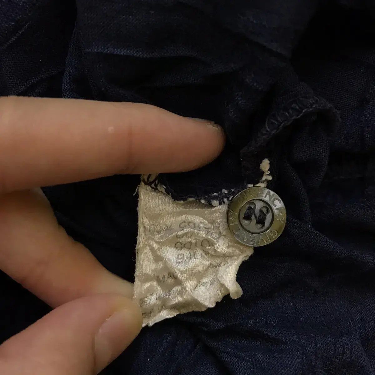 Givenchy × Vintage Vintage GIVENCHY PARIS Made In Italy Plain Blue Polo Tee Size US M / EU 48-50 / 2 - 5 Thumbnail