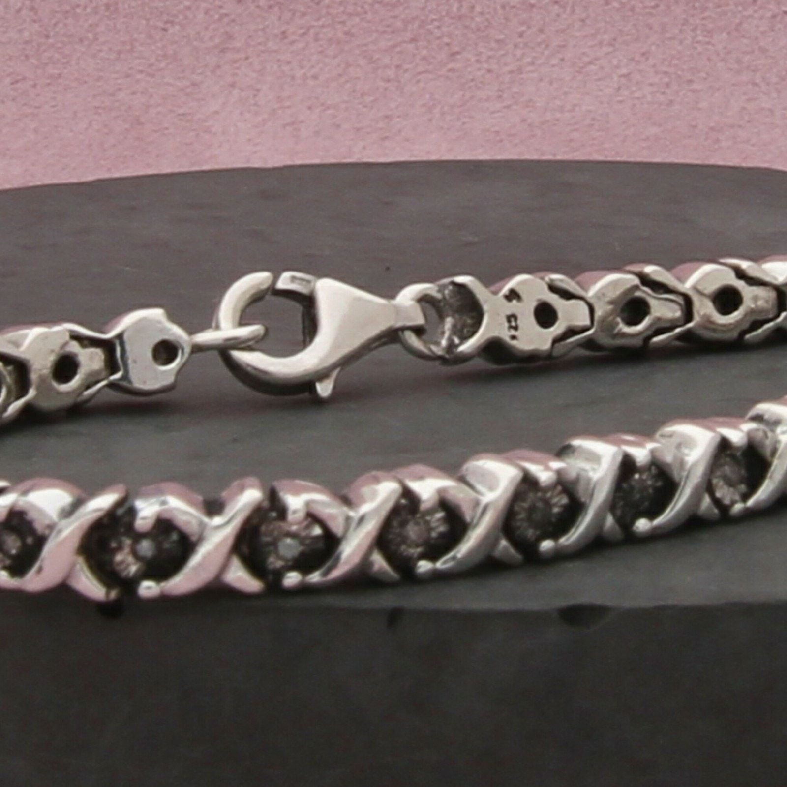 Sterling Silver zales sterling silver diamond tennis bracelet size 6.75in Size ONE SIZE - 3 Thumbnail
