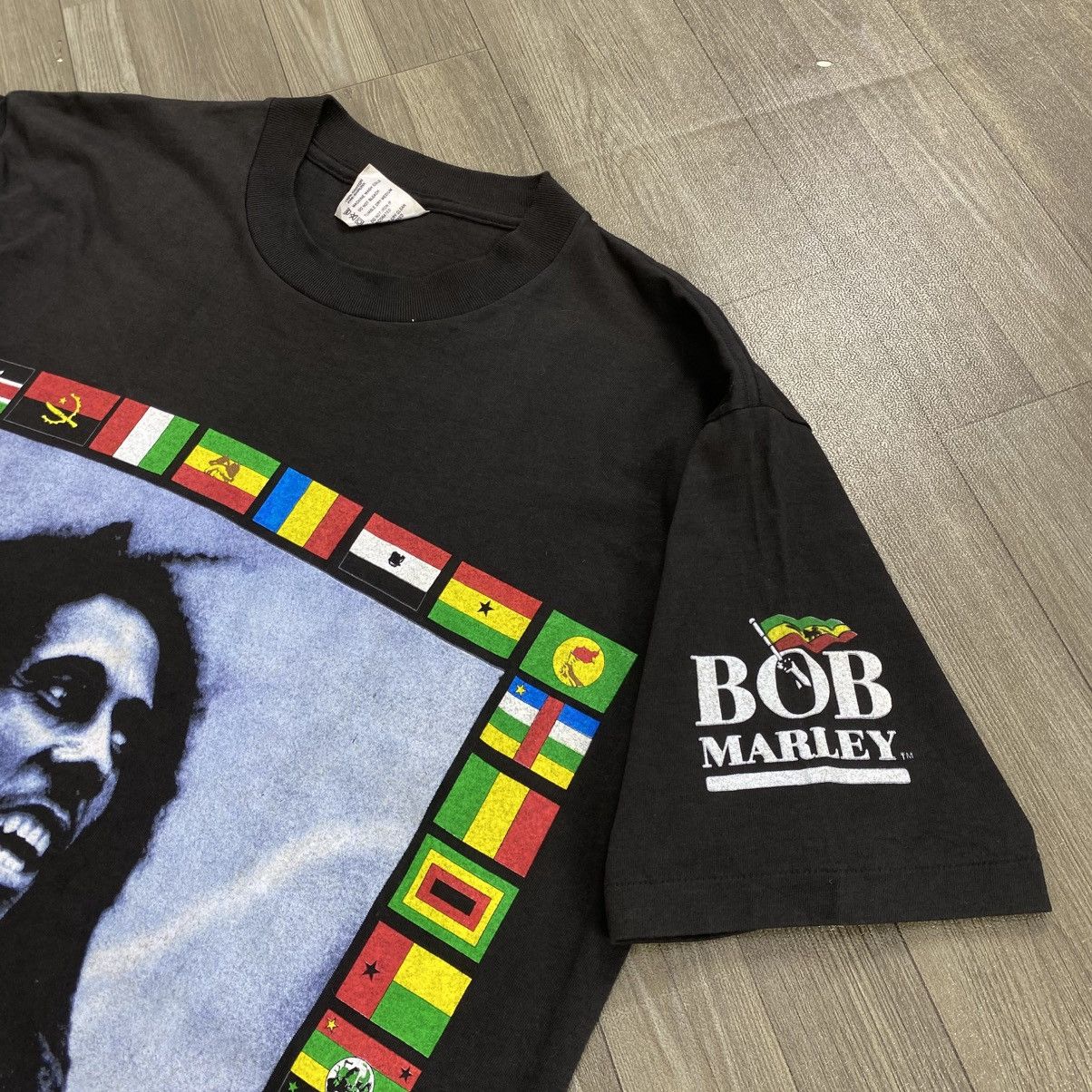 Bob Marley 1994s Vintage Bob Marley African United Reggae Tee Faded Size US L / EU 52-54 / 3 - 9 Thumbnail