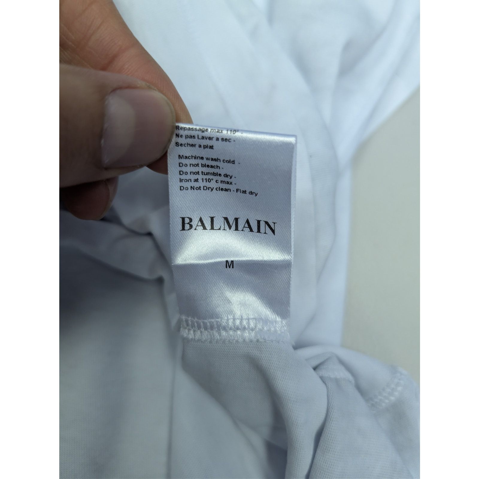 Balmain o1rshd1 Logo Airplane Short Sleeve T-Shirt White/Multicolor Size US M / EU 48-50 / 2 - 17 Thumbnail