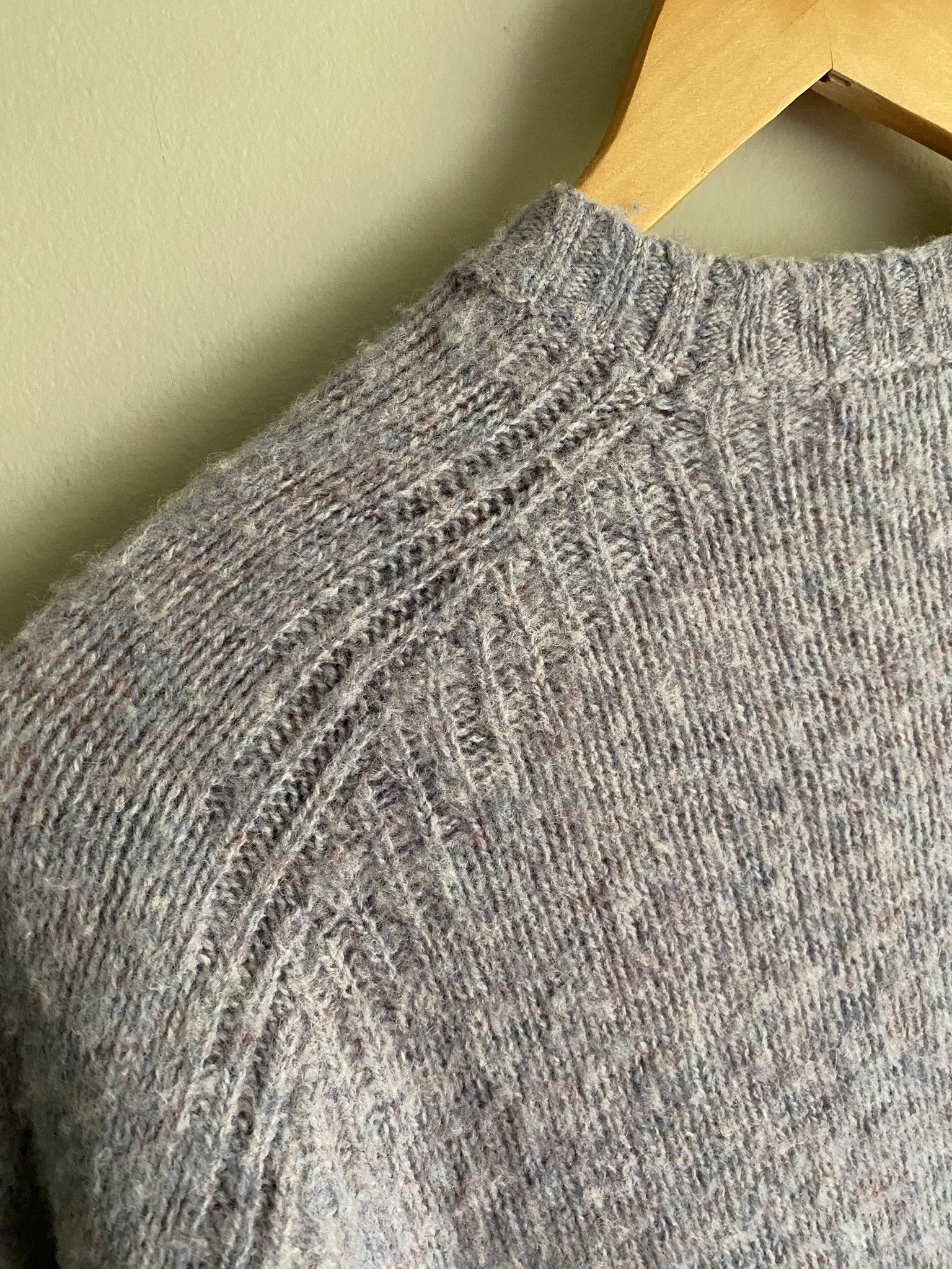 Acne Studios Brushed ​Shetland Wool Sweater - Purple Thistle Size US L / EU 52-54 / 3 - 13 Thumbnail