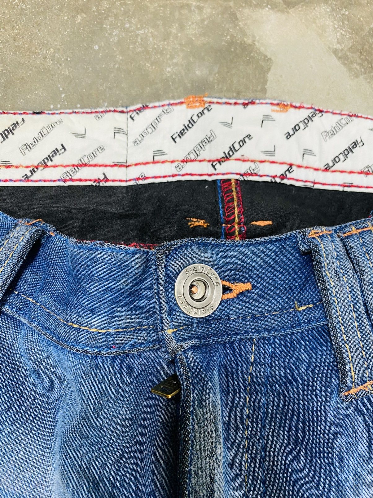 Japanese Brand Rare Fieldcore Strecthable Banana Curve Cargo Jeans Size US 30 / EU 46 - 7 Thumbnail