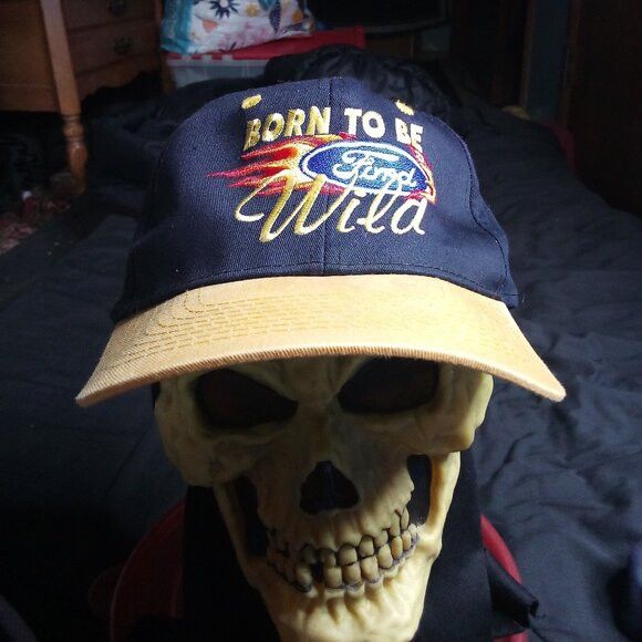 Other Vintage Ford Born To Be Wild Two Tone Snap Hat Cap Size ONE SIZE - 1 Thumbnail