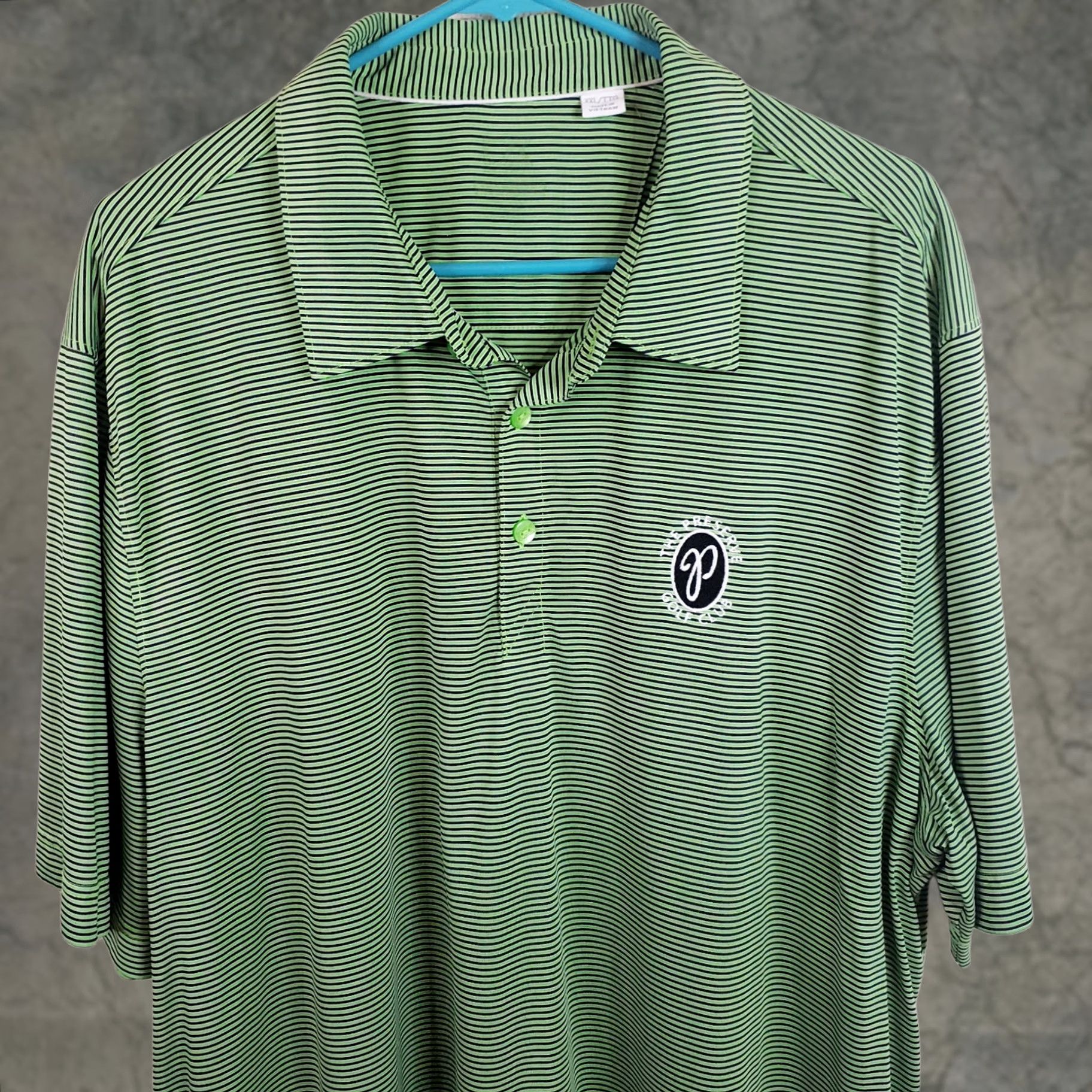 Cutter & Buck Cutter Buck Polo Shirt Men 2XL Green Striped Short Sleeve Collared Polo Shirt Golf Performance Casual Wear Blocked Logo Size US XXL / EU 58 / 5 - 1 Thumbnail