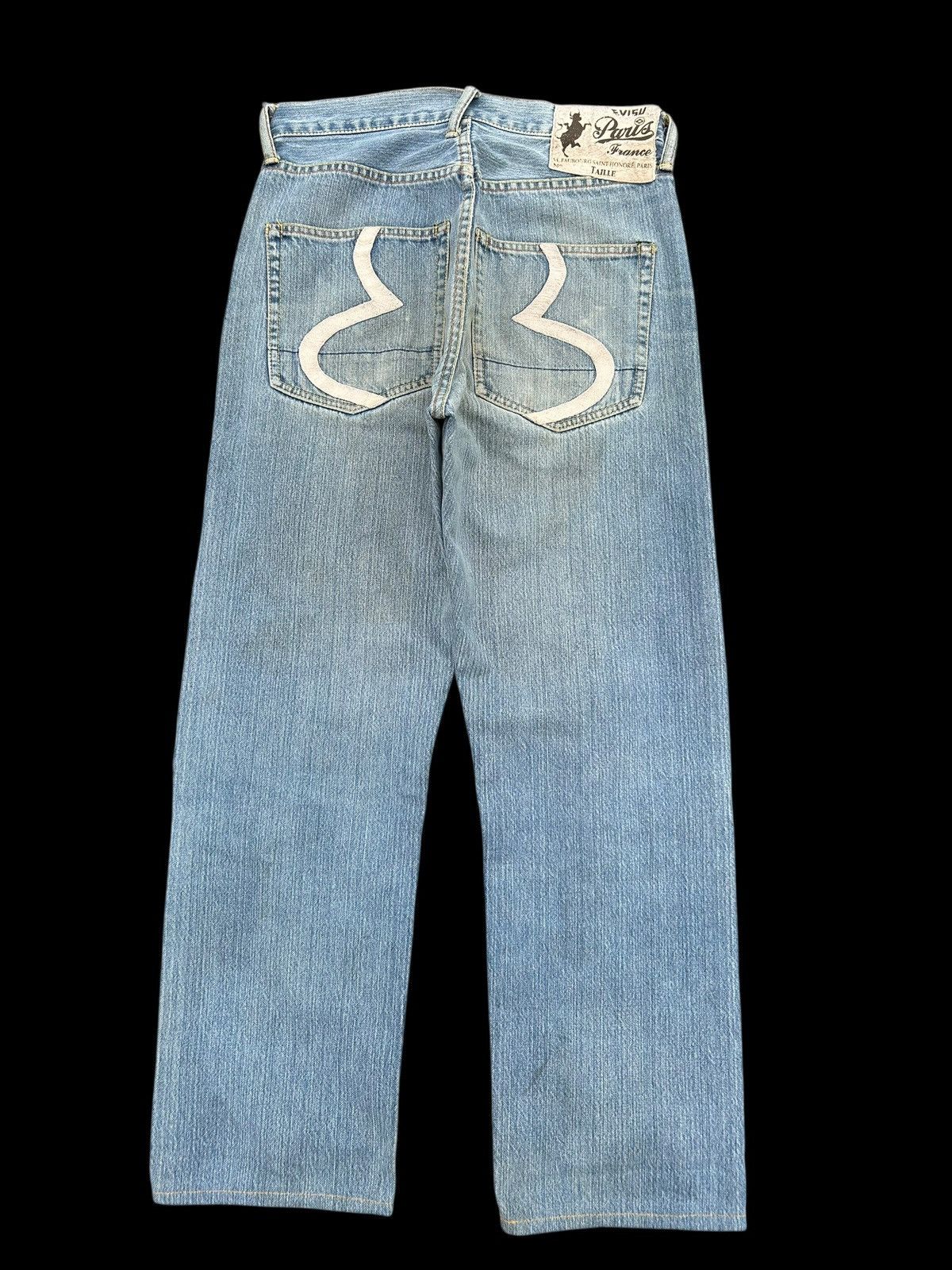 Japanese Brand × Kapital × Vintage Evisu Selvedge Distressed Evisu Paris Denim Jeans Size US 30 / EU 46 - 3 Thumbnail