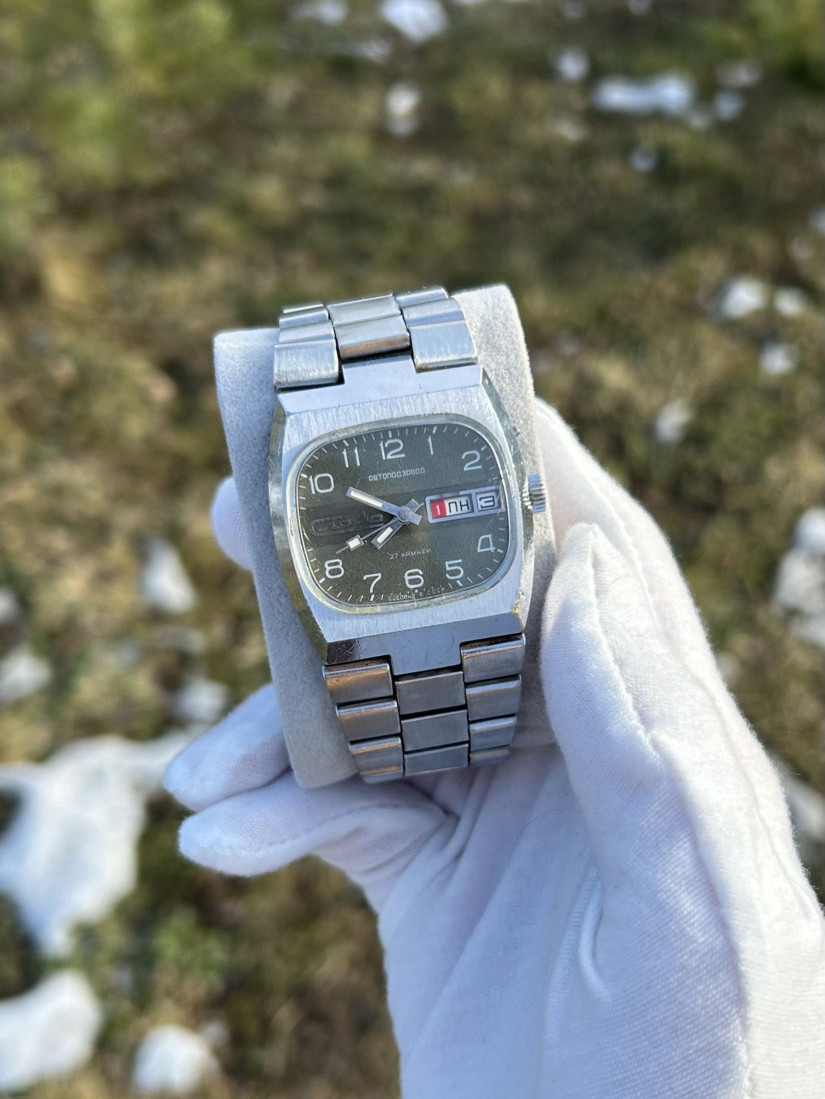 Vintage Vintage Slava Watch USSR Soviet Automatic Massive 1980s Size ONE SIZE - 9 Thumbnail