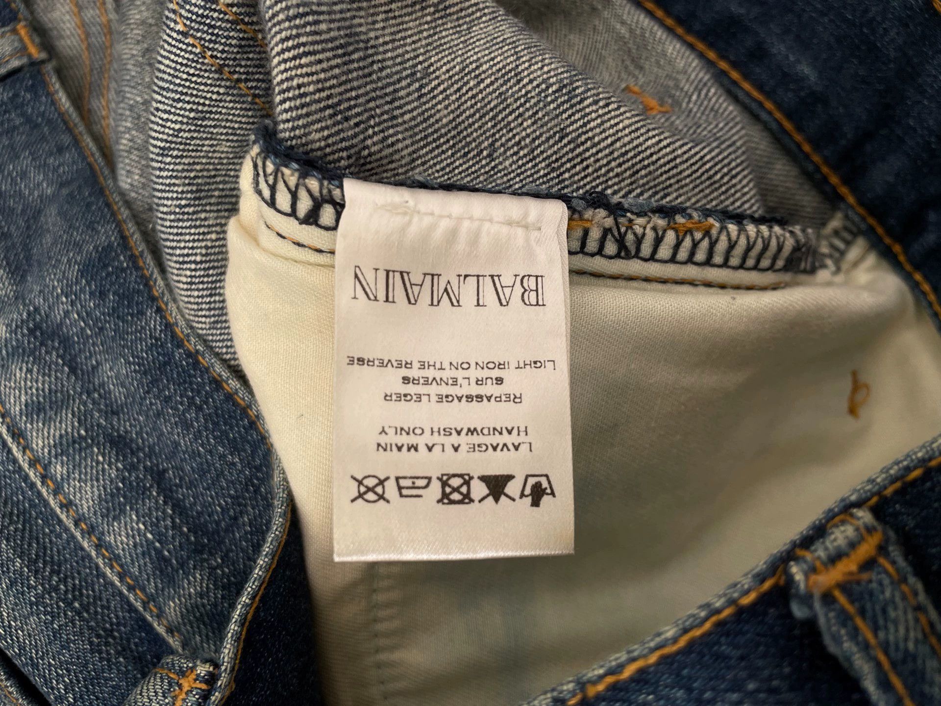 Balmain Balmain New Classic Straight Jeans 29 Japan Size US 29 - 6 Thumbnail