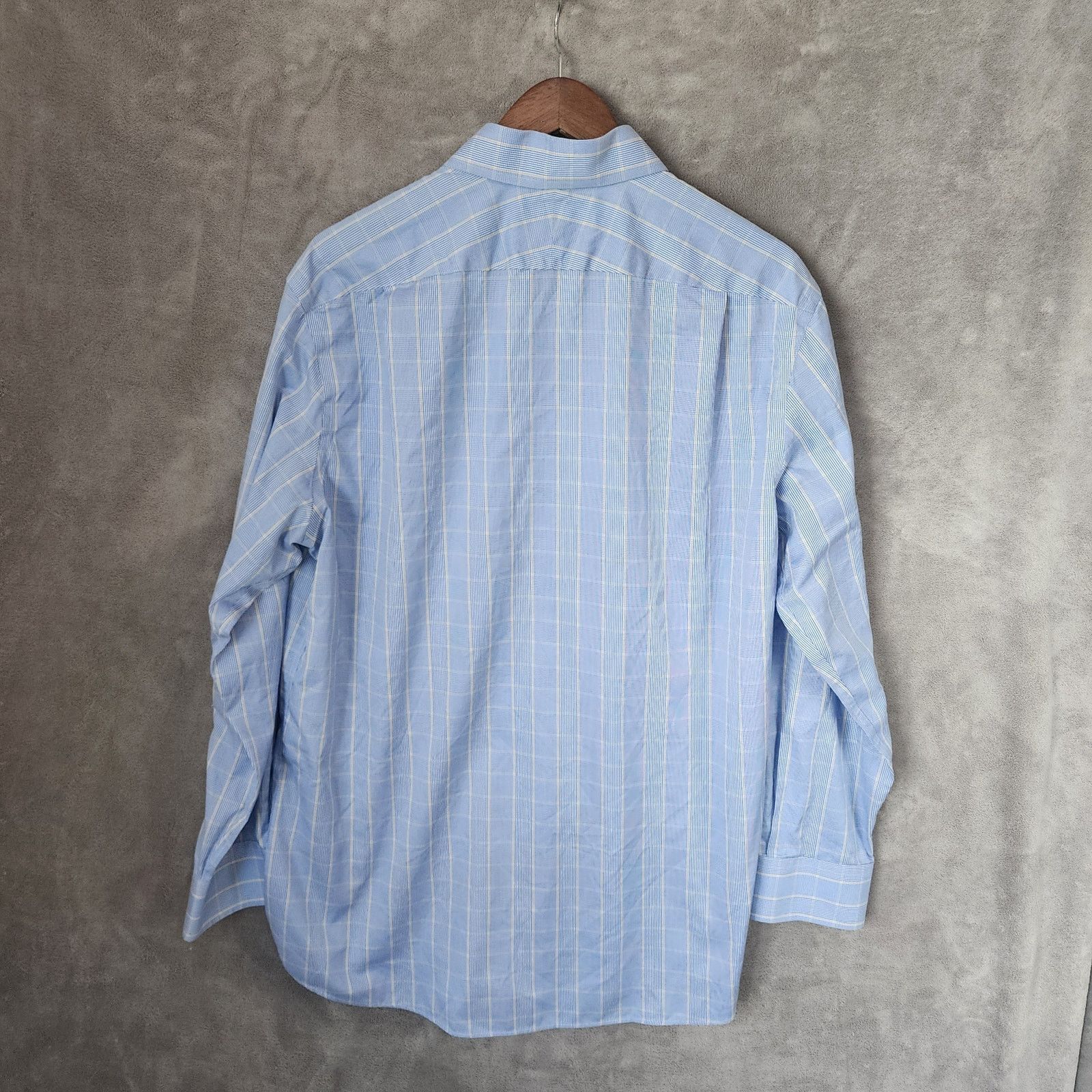 Charles Tyrwhitt Charles Tyrwhitt 17.5/35 Blue Yellow Plaid Long Sleeve Shirt Size US L / EU 52-54 / 3 - 2 Thumbnail