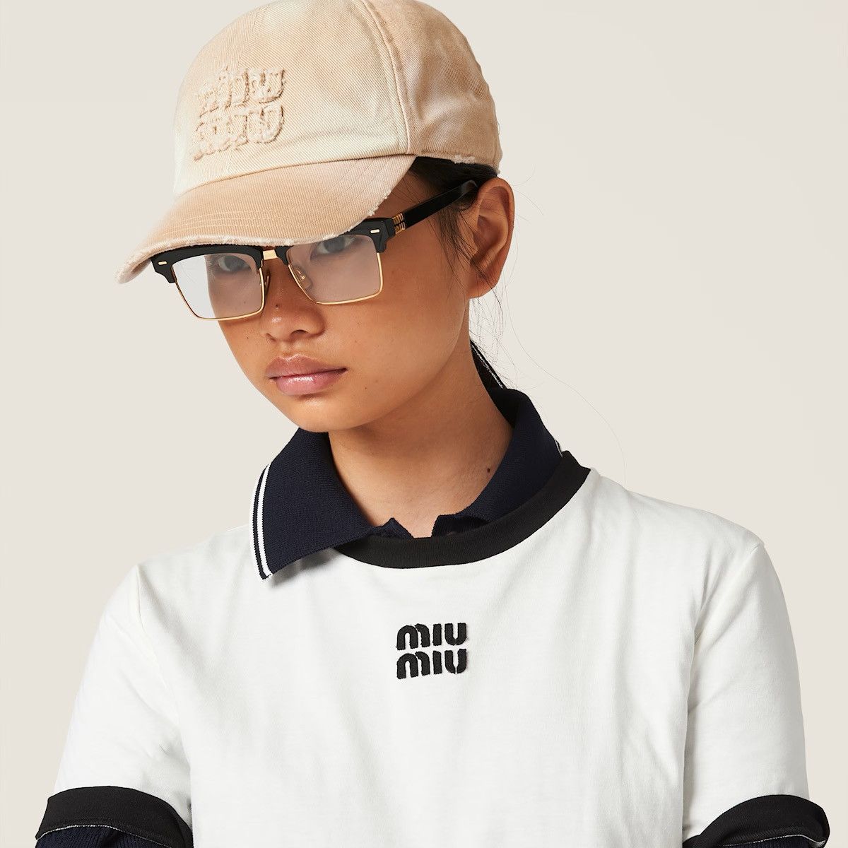 Miu Miu Miu miu denim baseball cap Size ONE SIZE - 3 Thumbnail
