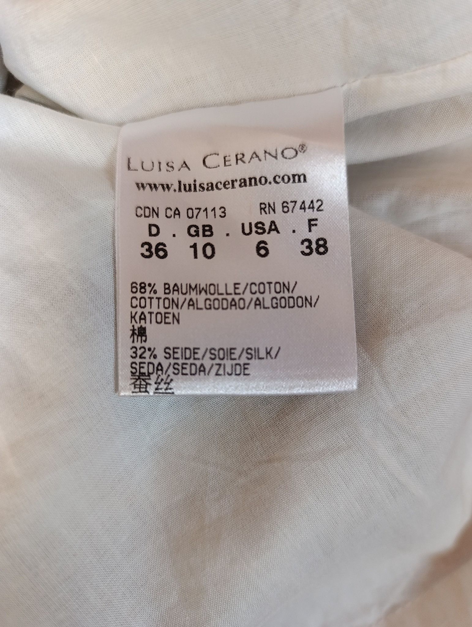 Luisa Cerano Luisa Cerano Silk Cotton Maxi Dress Watercolor Embroidery Size XS / US 0-2 / IT 36-38 - 6 Thumbnail