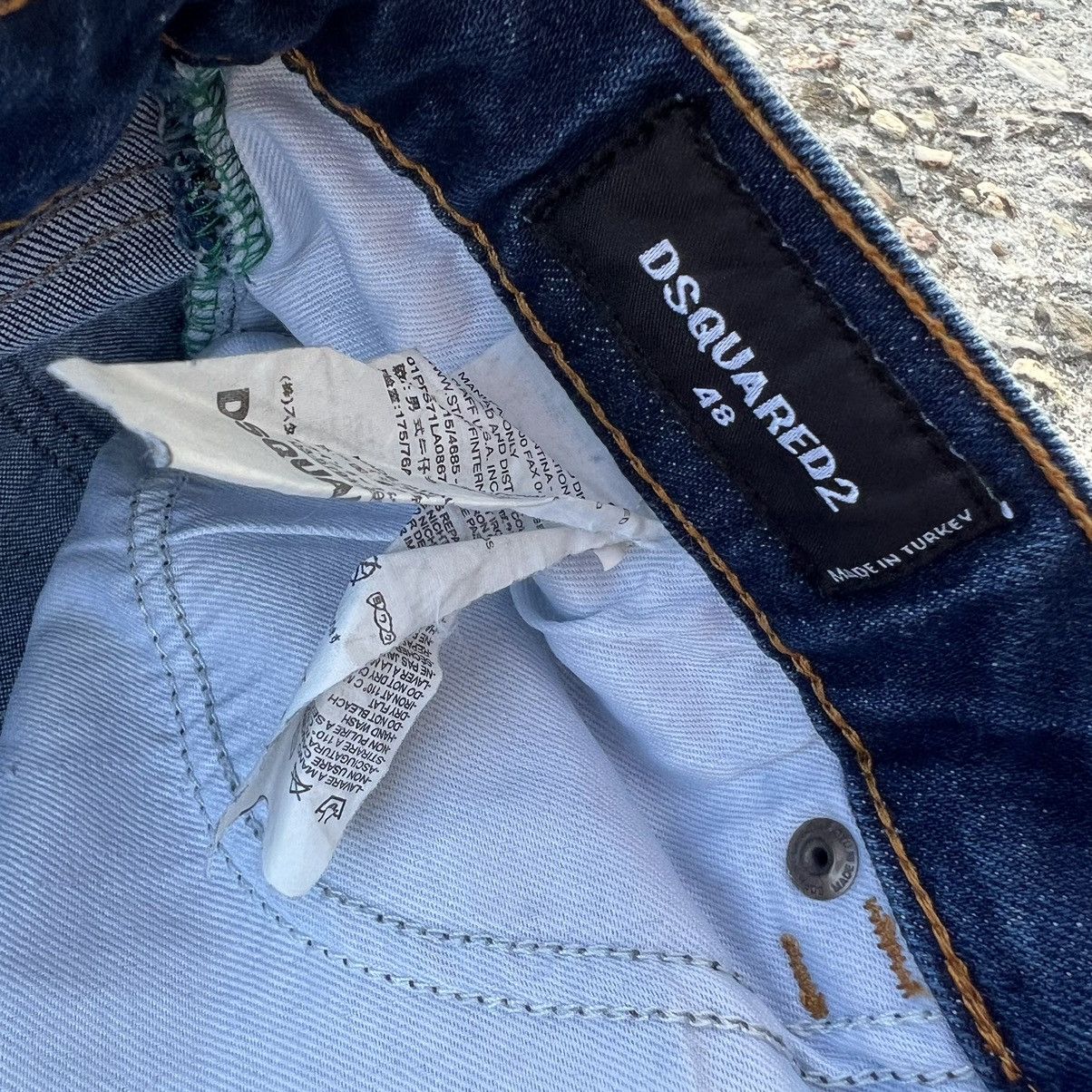 Dsquared2 × Japanese Brand Y2k DSQUARED crazy jeans japan denim pants D2 usa American Size US 32 / EU 48 - 4 Thumbnail