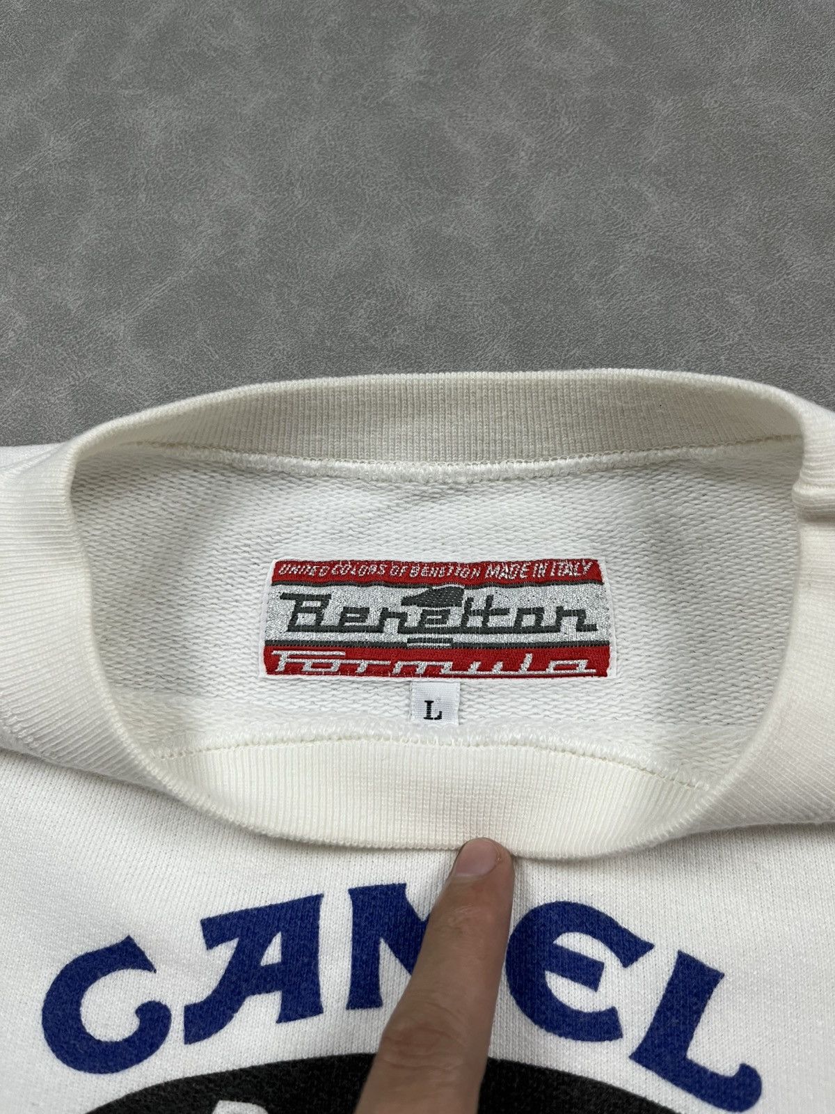 Benetton 90s Benetton Camel F1 racing team sweatshirt Size US L / EU 52-54 / 3 - 6 Thumbnail