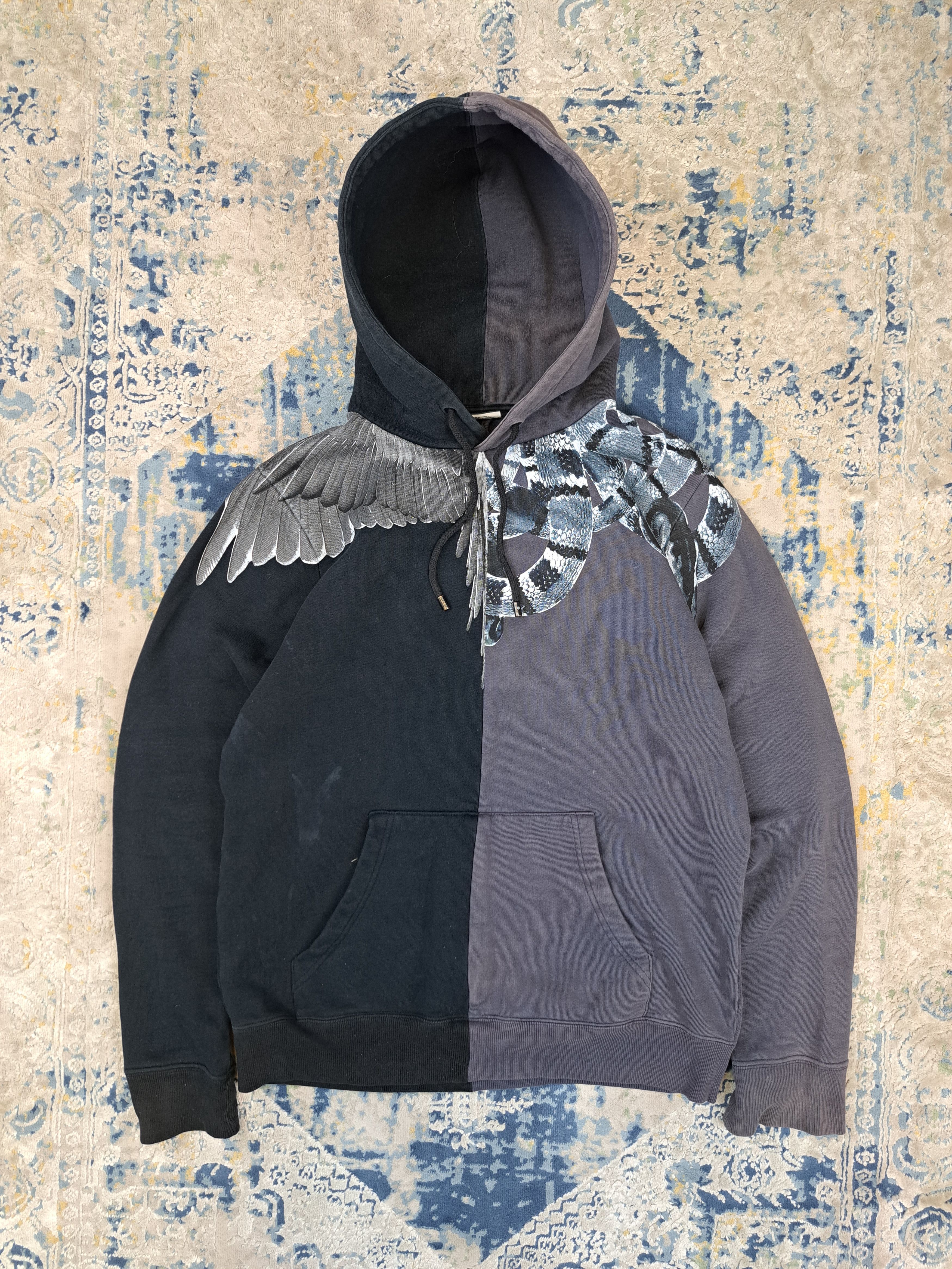 Marcelo Burlon Marcelo Burlon Big Print Symmetrical Hoodie Designer Size US XS / EU 42 / 0 - 1 Thumbnail