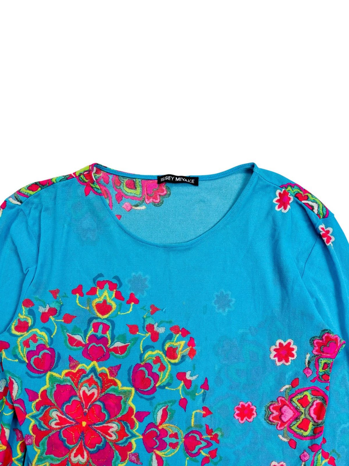Issey Miyake 2001 Issey Miyake - LSD Flower Mesh Top Size US M / EU 48-50 / 2 - 3 Thumbnail