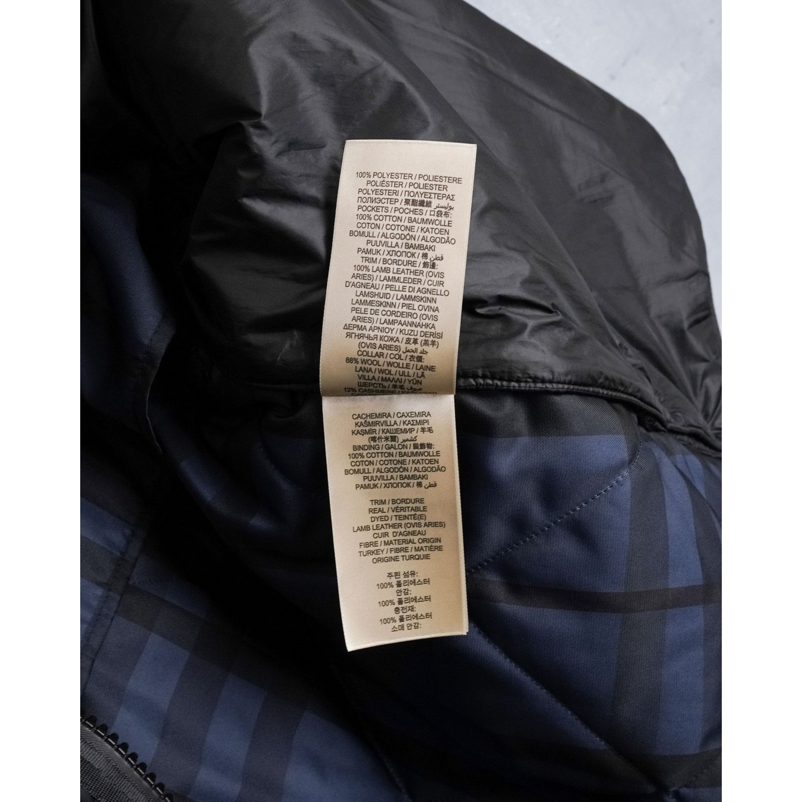 Burberry Burberry brit black quilted lamb leather wool vintage jacket Size US M / EU 48-50 / 2 - 18 Thumbnail