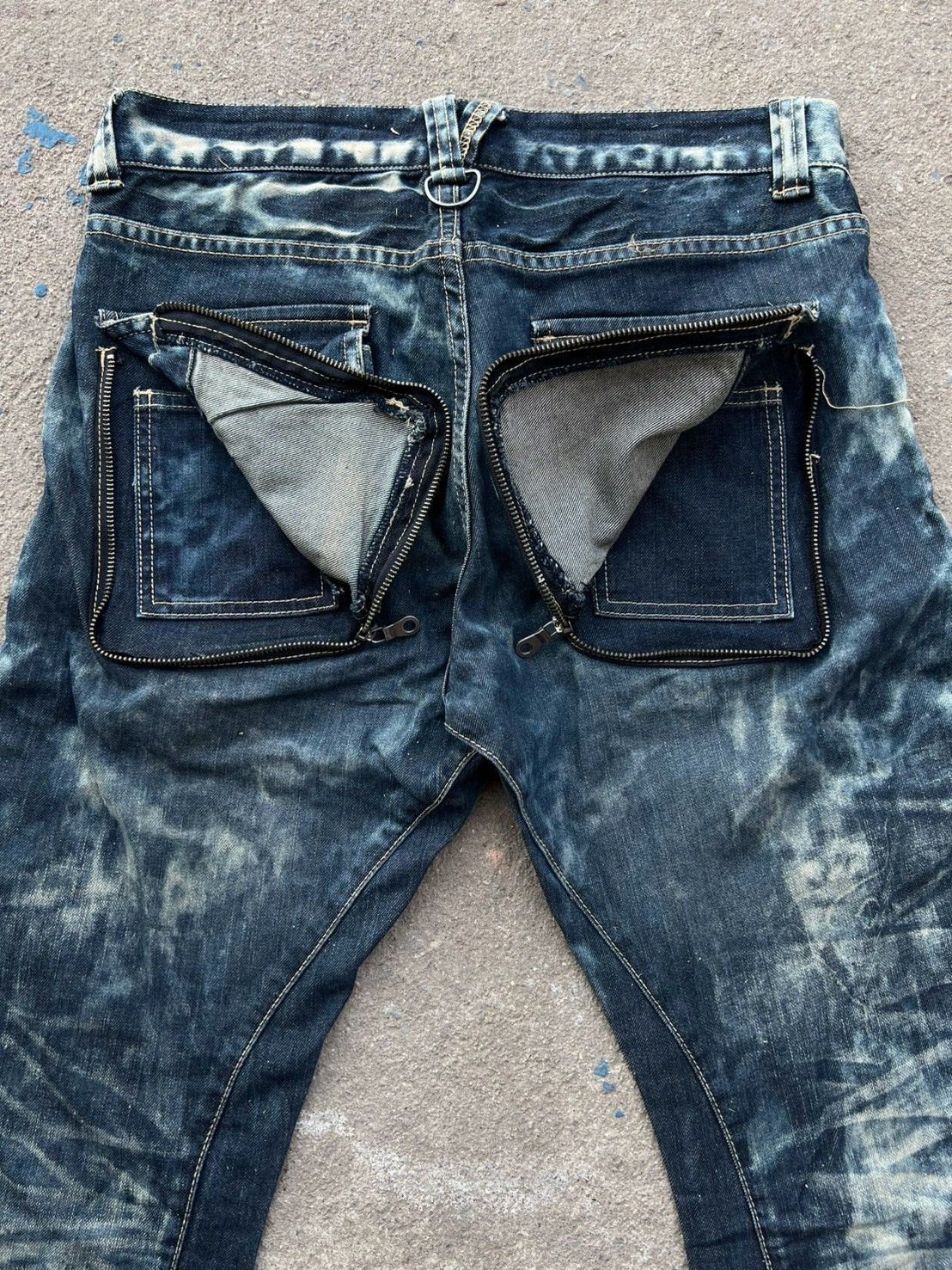 Japanese Brand Rare* PPFM Multi Pocket Curve Denim Pants Size US 32 / EU 48 - 8 Thumbnail