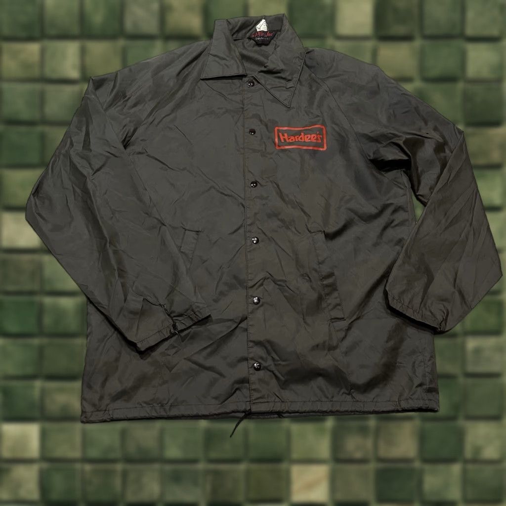 Dunbrooke VINTAGE Dunbrooke Windbreaker Jacket Mens Large Green 80s Jacket Logo Canvas Nylon Zip Full Zip Hooded All Seasons Casual Travel Workwear Size US L / EU 52-54 / 3 - 1 Thumbnail