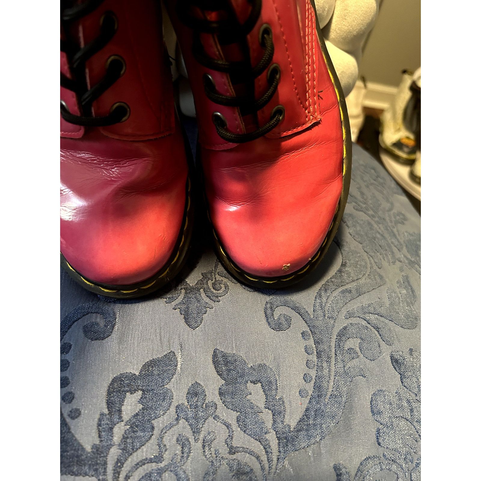 Dr. Martens Dr Martens Pink 1460 Vegan Patent Leather size 8/EU 39 Size US 8 / IT 38 - 7 Thumbnail