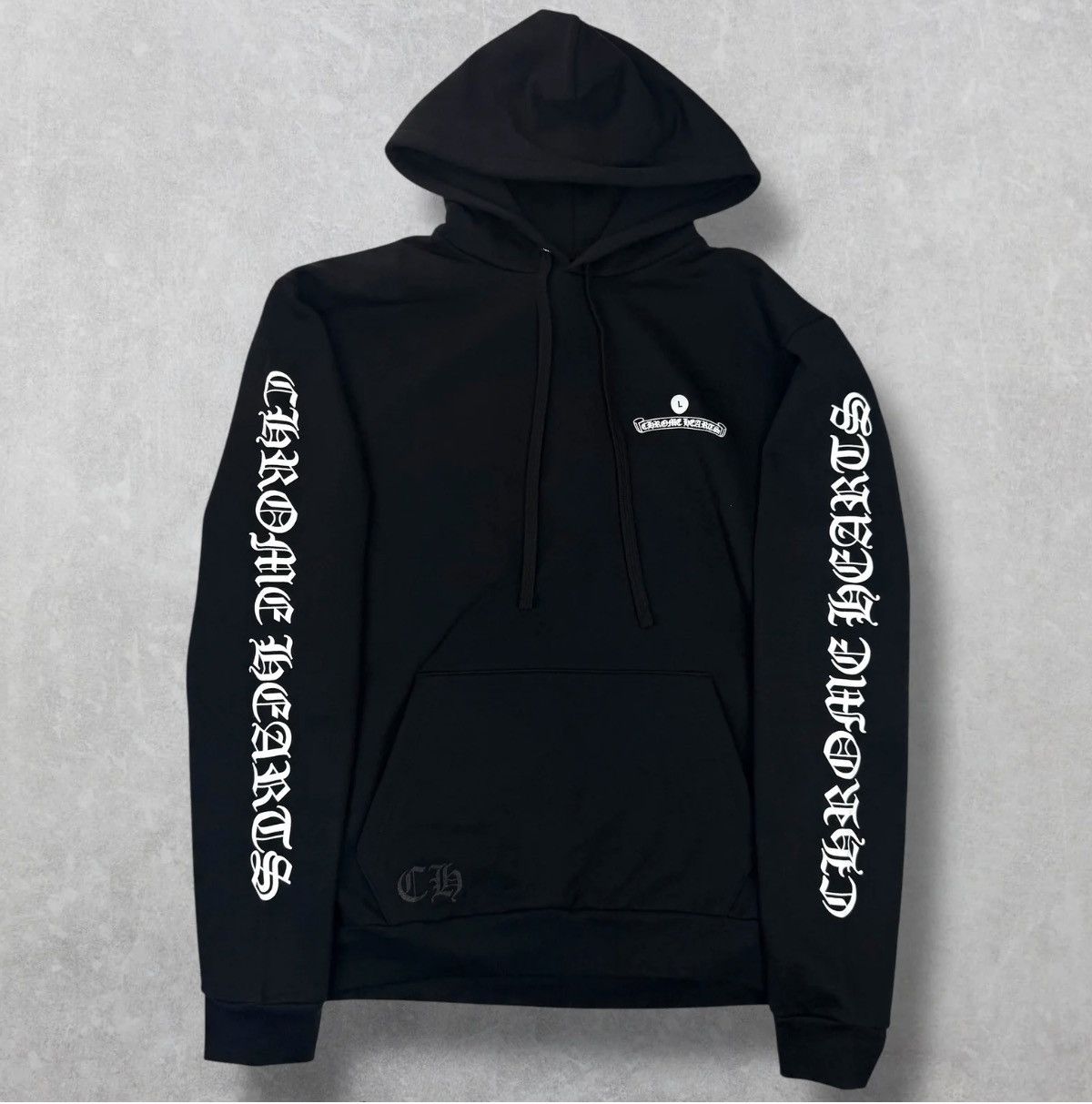 Chrome Hearts New Chrome Hearts Scroll Logo Hoodie Size Large Size US L / EU 52-54 / 3 - 1 Thumbnail