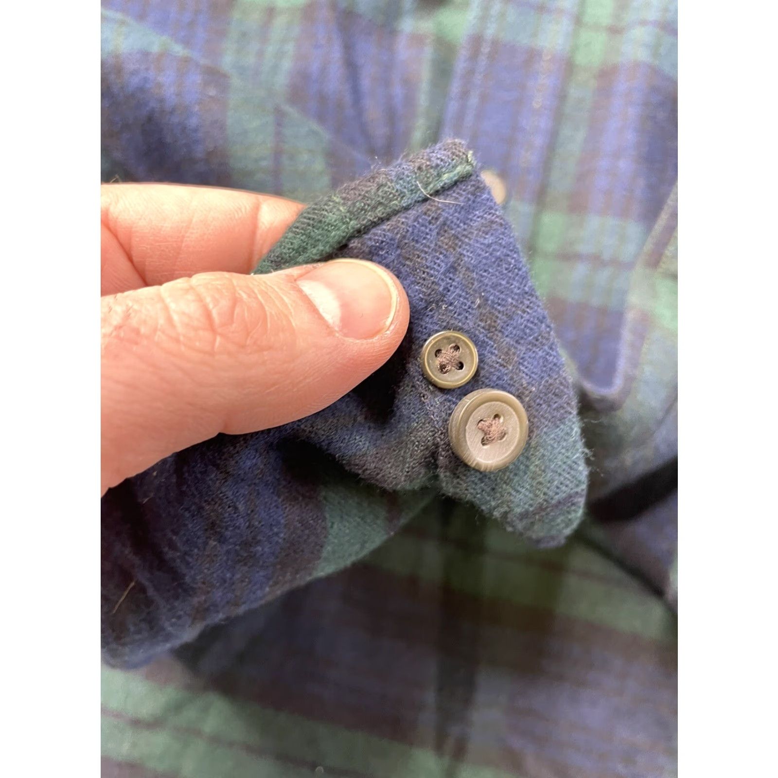 Vintage LL Bean Men's Large Scotch Plaid Flannel Button-Up Shirt Slightly Fitted 298167 Size US L / EU 52-54 / 3 - 5 Thumbnail