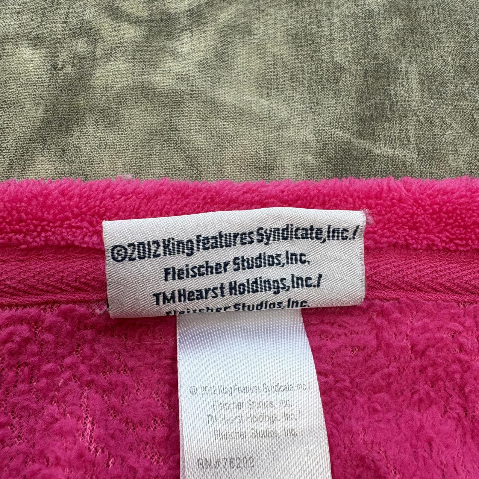 Vintage Vintage Y2K Hot Pink Betty Boop Plush Fleece Sweatshirt Size L / US 10 / IT 46 - 4 Thumbnail
