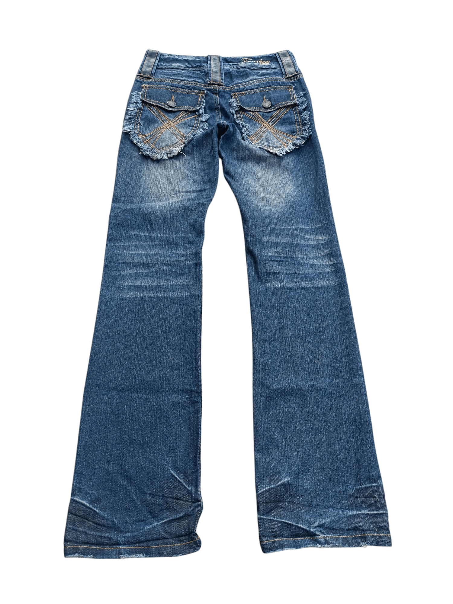 Japanese Brand × Seditionaries VTG Xfrm Japan Punk Style Stud Flare Distressed Jeans E253 Size US 29 - 17 Thumbnail