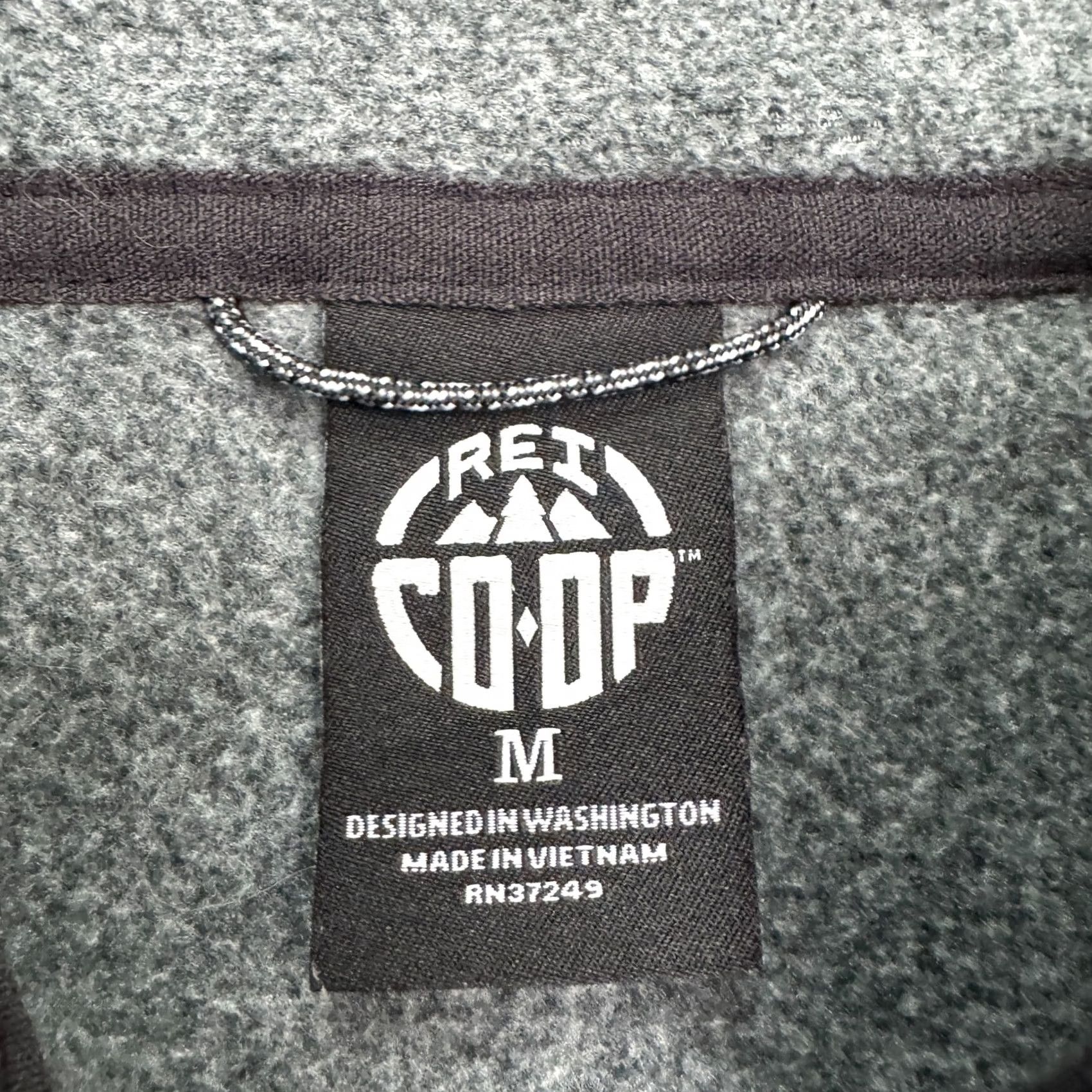Vintage REI Co-Op 1/4 Zip Pullover Jacket Womens Medium Charcoal Gray Fleece Outdoor Size XL / US 12-14 / IT 48-50 - 6 Thumbnail