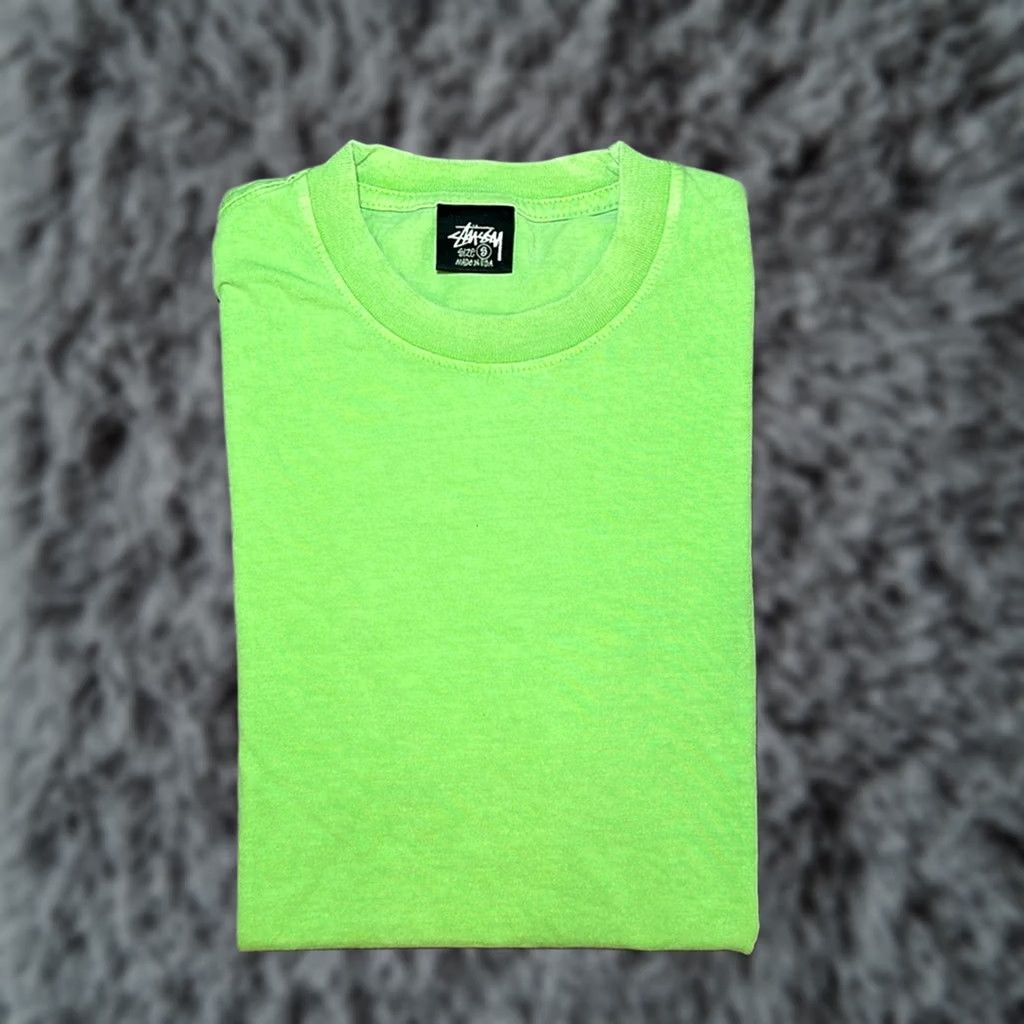 Vintage VINTAGE Stussy Tee Shirt Green Small Men XS? Size US S / EU 44-46 / 1 - 1 Thumbnail