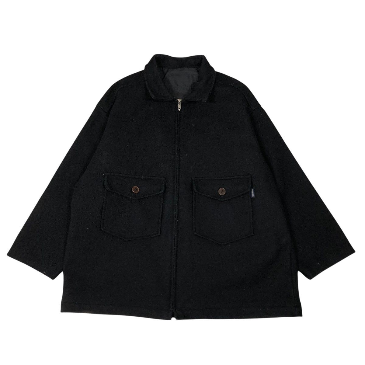 Vintage 🔥VINTAGE WOOL WORK JACKET BLUE MARLIN ISSEY MIYAKE Size US M / EU 48-50 / 2 - 1 Thumbnail