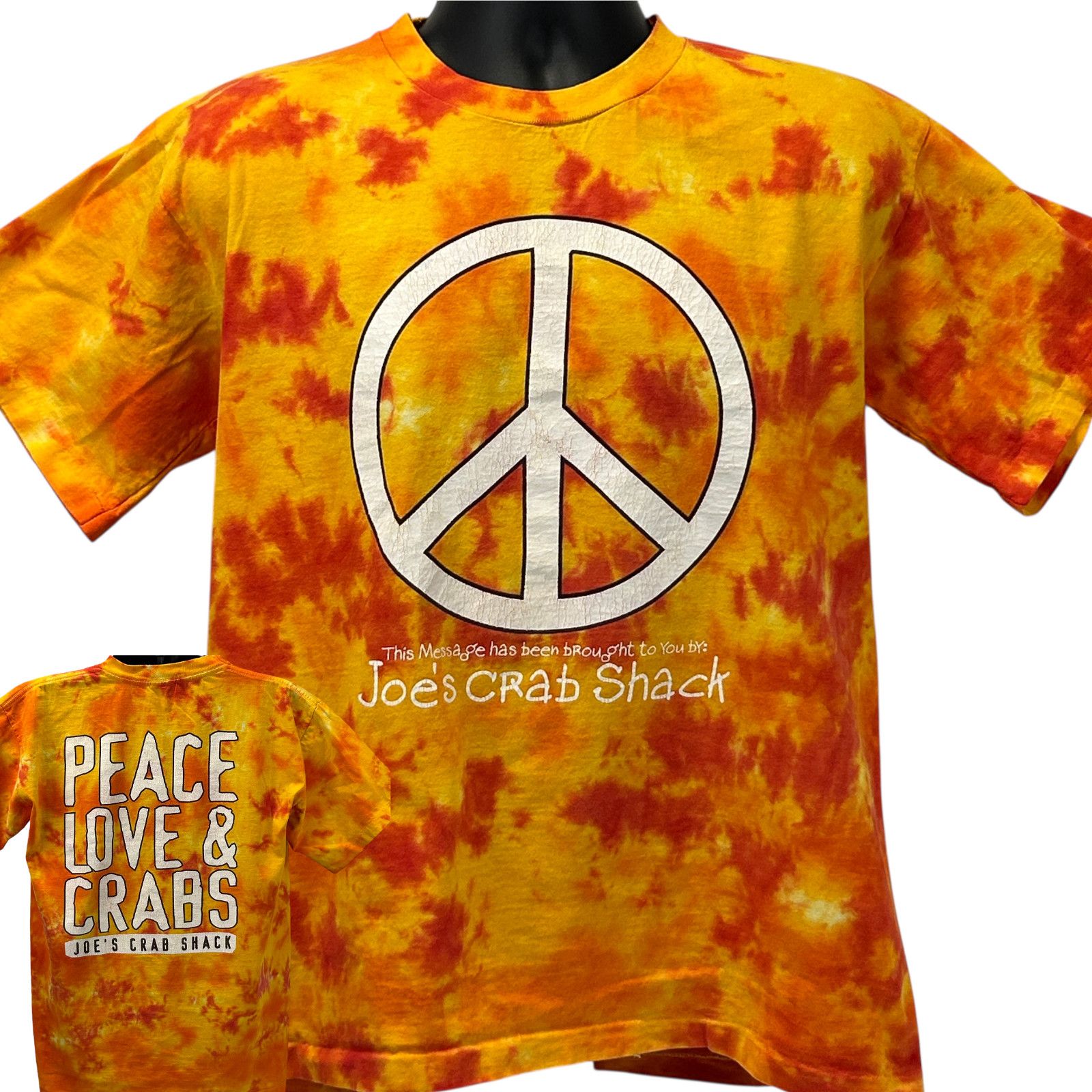 Vintage Vintage Joes Crab Shack T Shirt Mens L Large Orange 90s Size US L / EU 52-54 / 3 - 1 Thumbnail