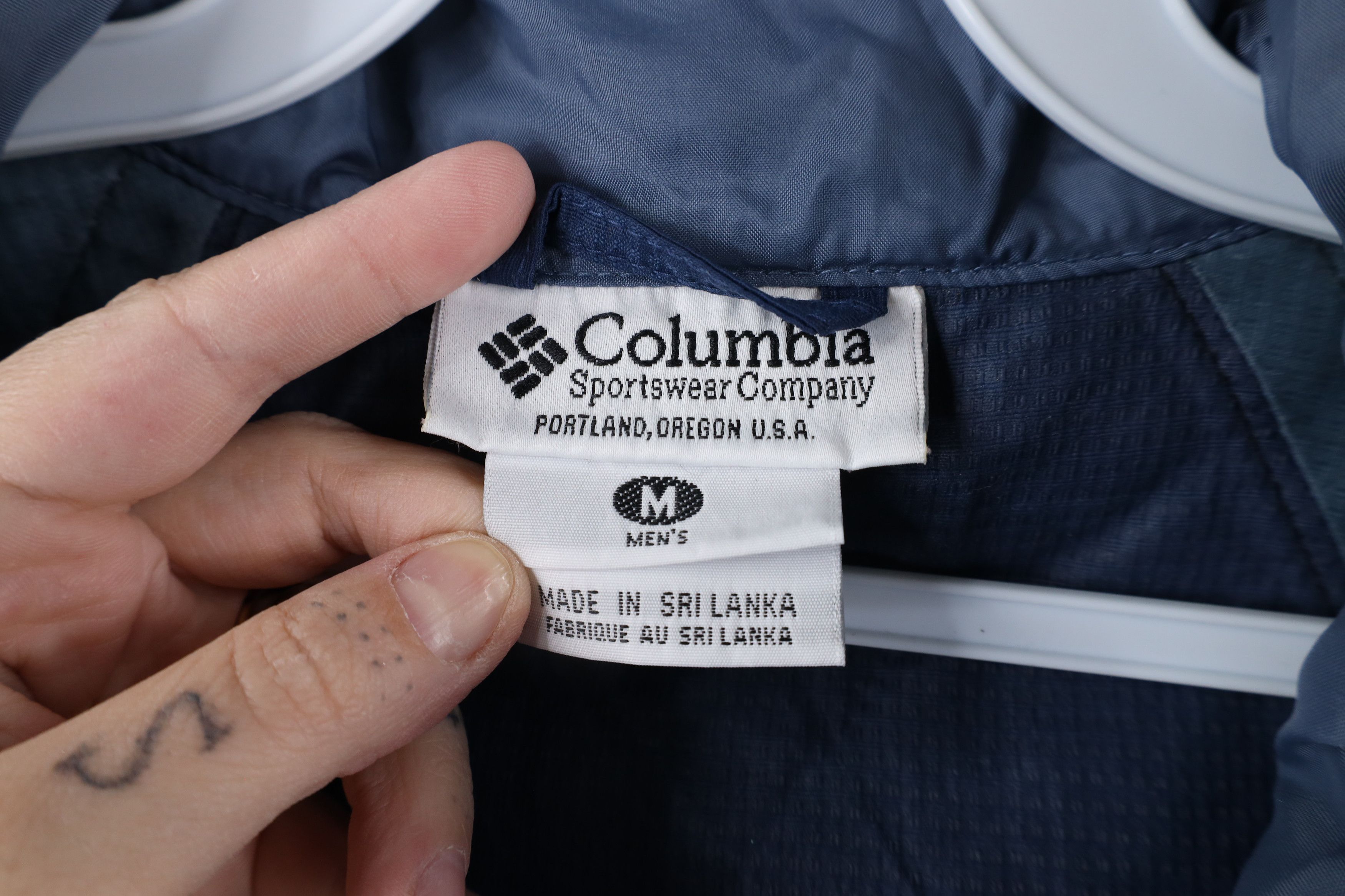Columbia × Vintage Vintage 90s Columbia Half Zip Packable Hooded Anorak Jacket Size US M / EU 48-50 / 2 - 8 Thumbnail