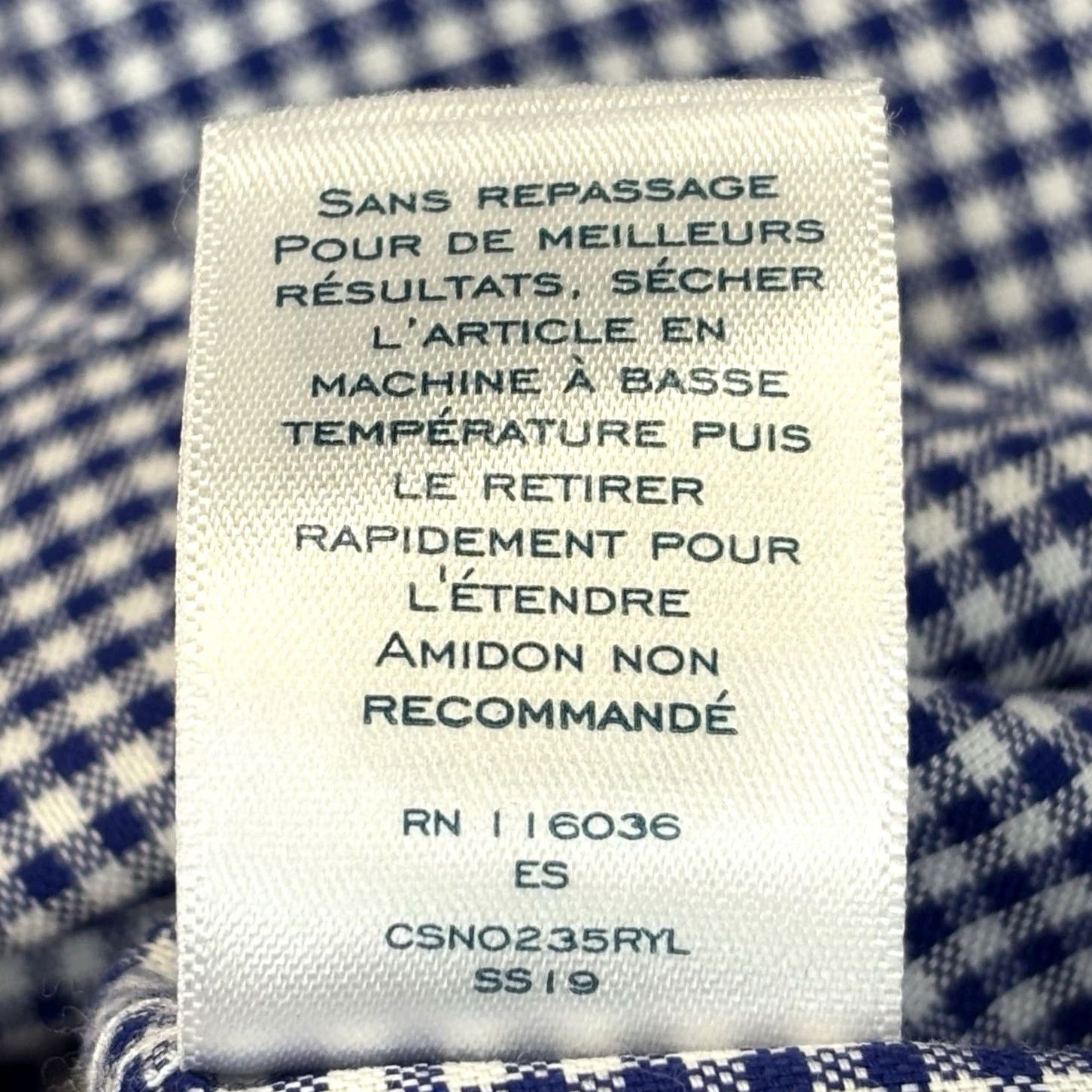 Charles Tyrwhitt Charles Tyrwhitt Check Shirt 3XL Navy White Button-Down Non Iron Mens Short Sleeve Casual Business Formal Vintage No Size US XXL / EU 58 / 5 - 6 Thumbnail