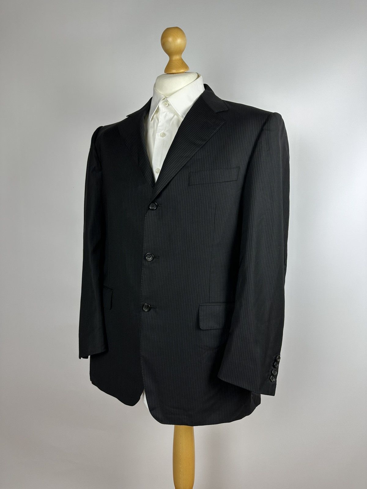 Canali Canali 100% Pure Wool 3 Button Italy Blazer Jacket Size 52R - 2 Thumbnail