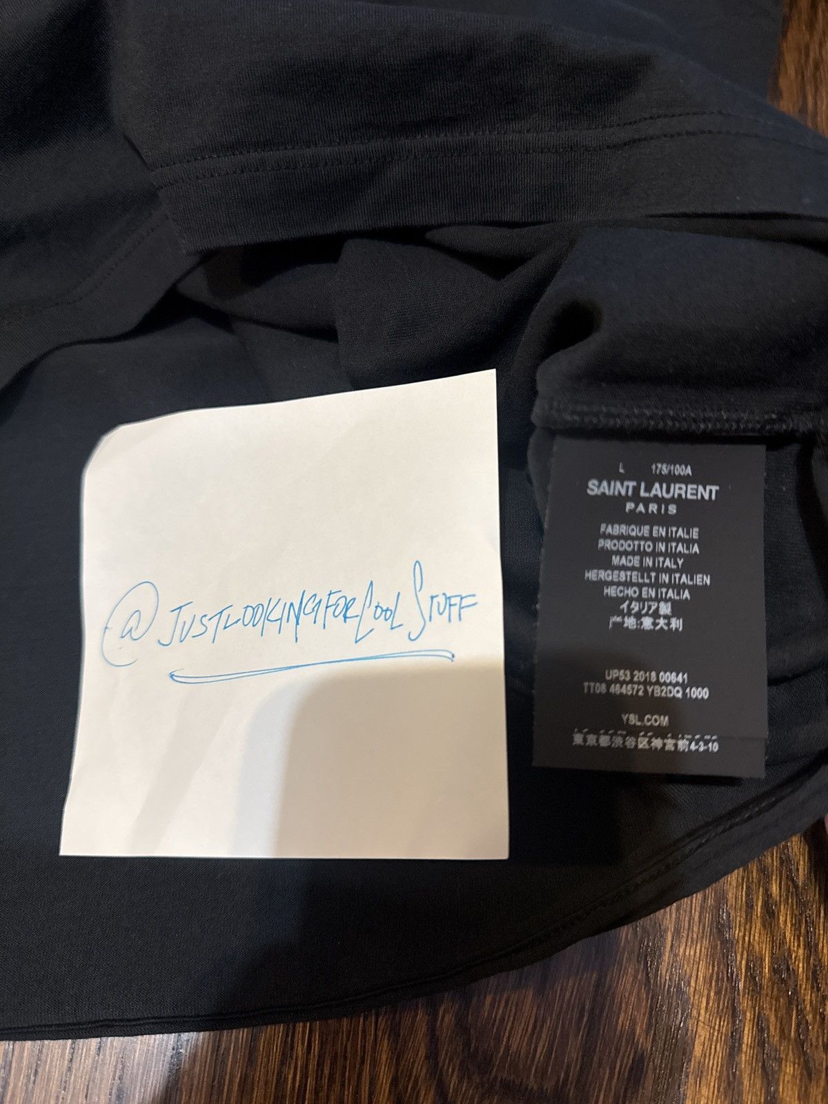 Saint Laurent Paris Saint Laurent Bogo Tee Size US M / EU 48-50 / 2 - 4 Thumbnail