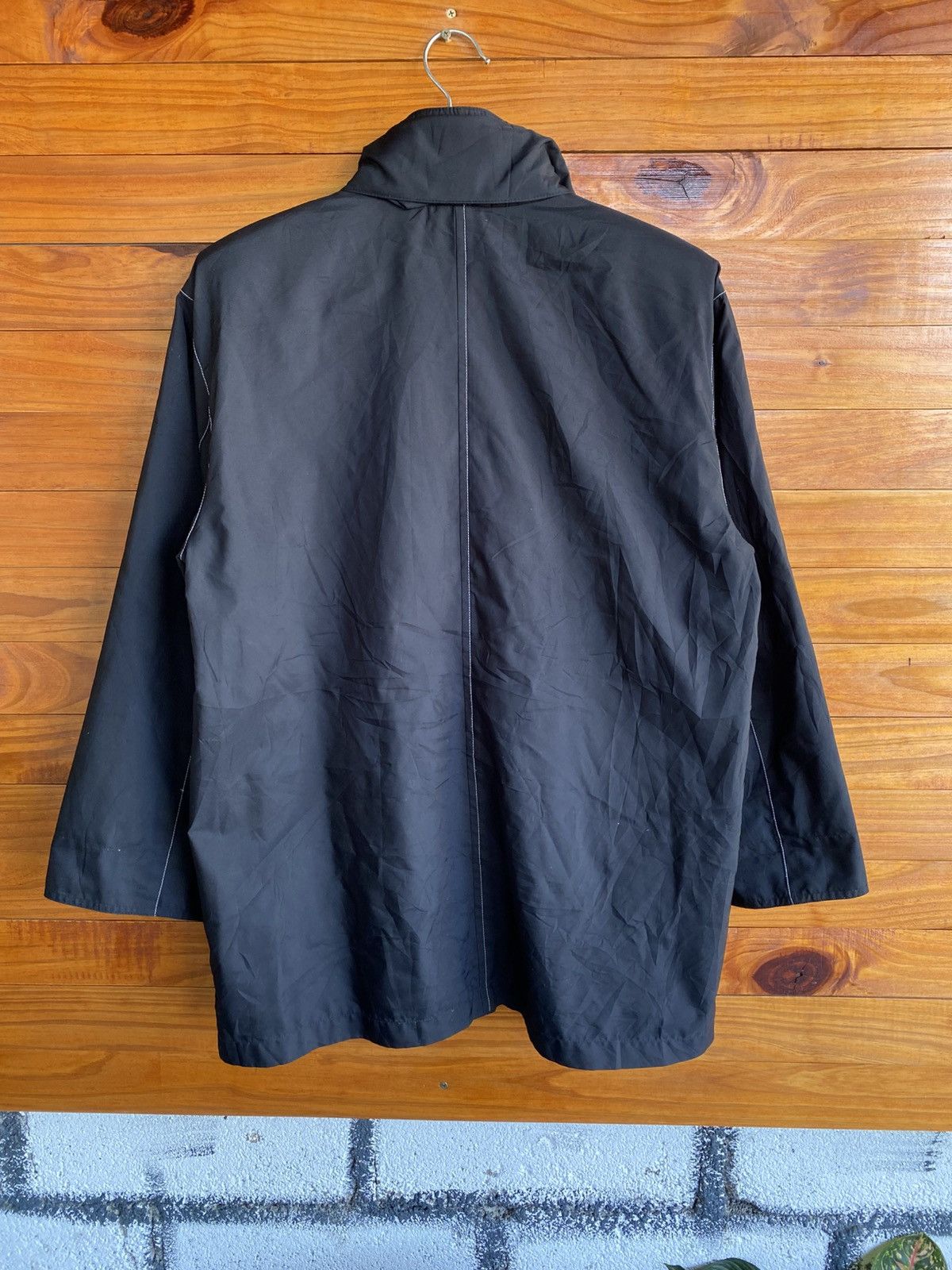 Designer Claudio Valentino Paris Black Nylon Jacket – Vintage Men’s Size US L / EU 52-54 / 3 - 8 Thumbnail