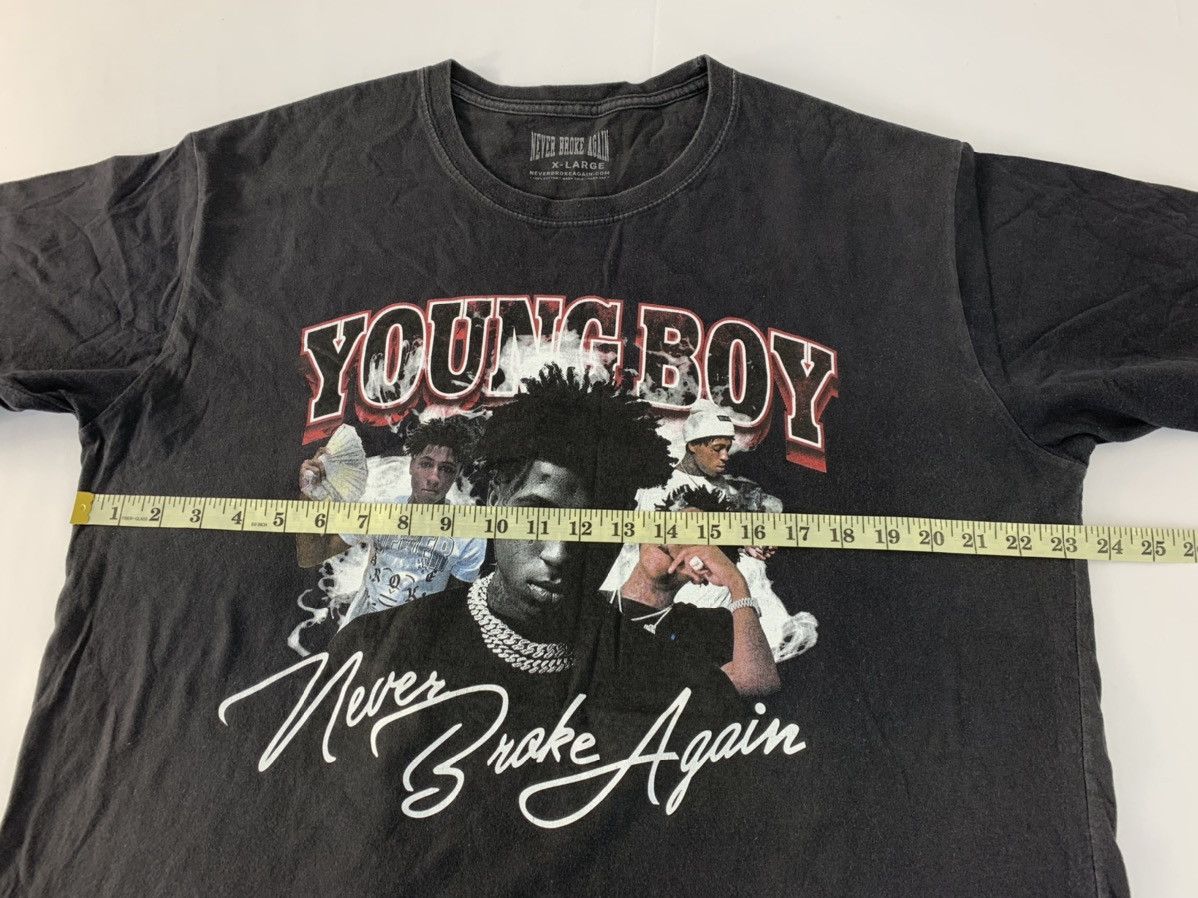 Rap Tees Young Boy Never Broke Again American Rapper Hiphop Tee Size US XL / EU 56 / 4 - 6 Thumbnail