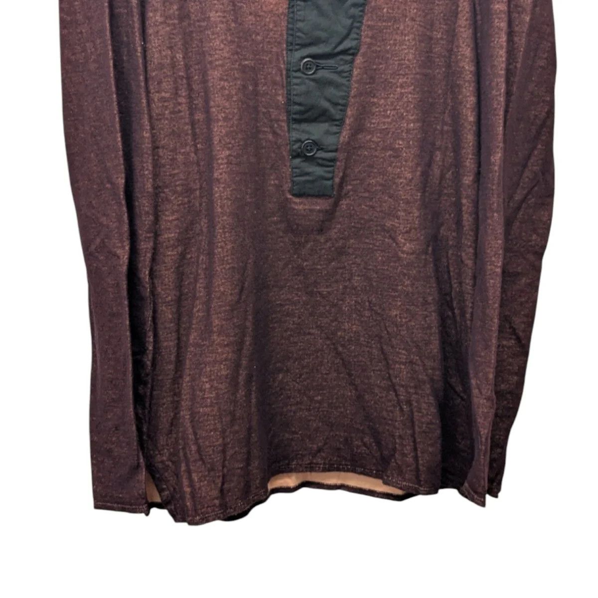 Ann Demeulemeester Long Sleeve Henley Tee Size XXS / US 00 / IT 34 - 3 Thumbnail