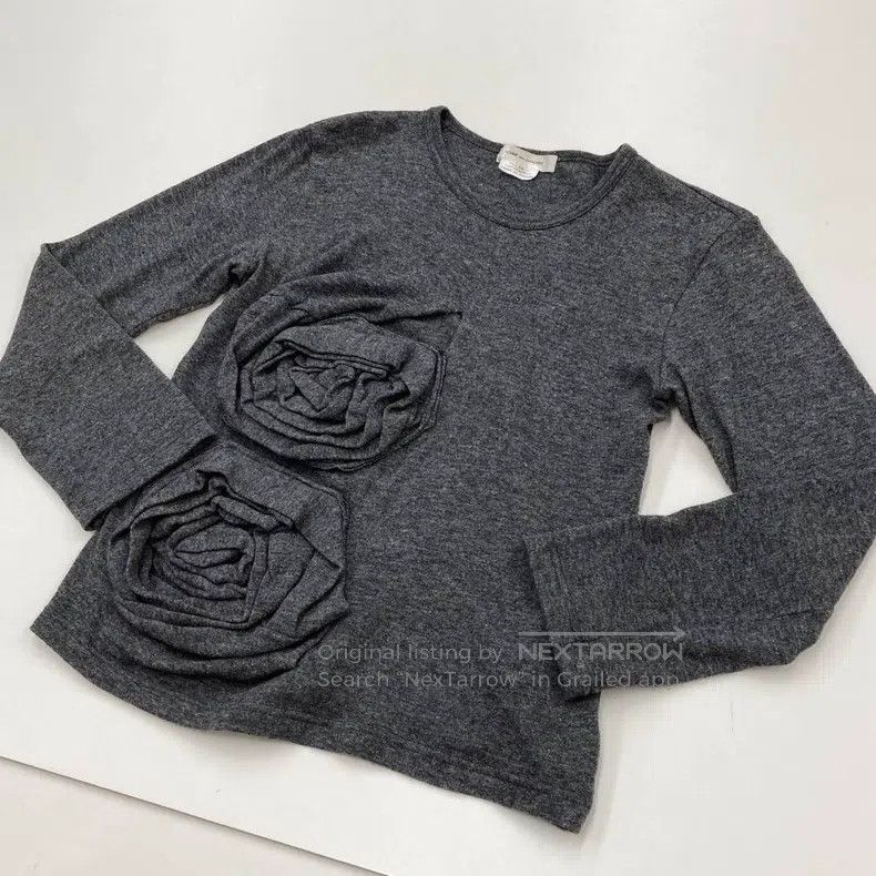 Comme des Garcons Comme des Garcons Three-dimensional Rose Lace Design Top Size M / US 6-8 / IT 42-44 - 3 Thumbnail