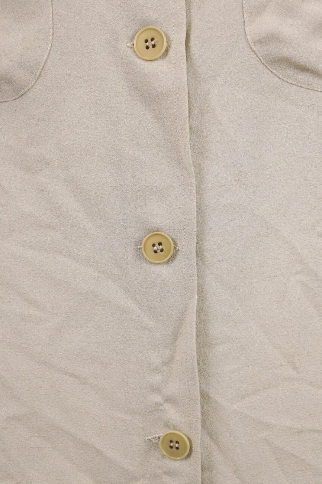 Giorgio Armani Giorgio Armani Vintage Beige Silk Blouse Shirt Size 44 / L Size M / US 6-8 / IT 42-44 - 3 Thumbnail