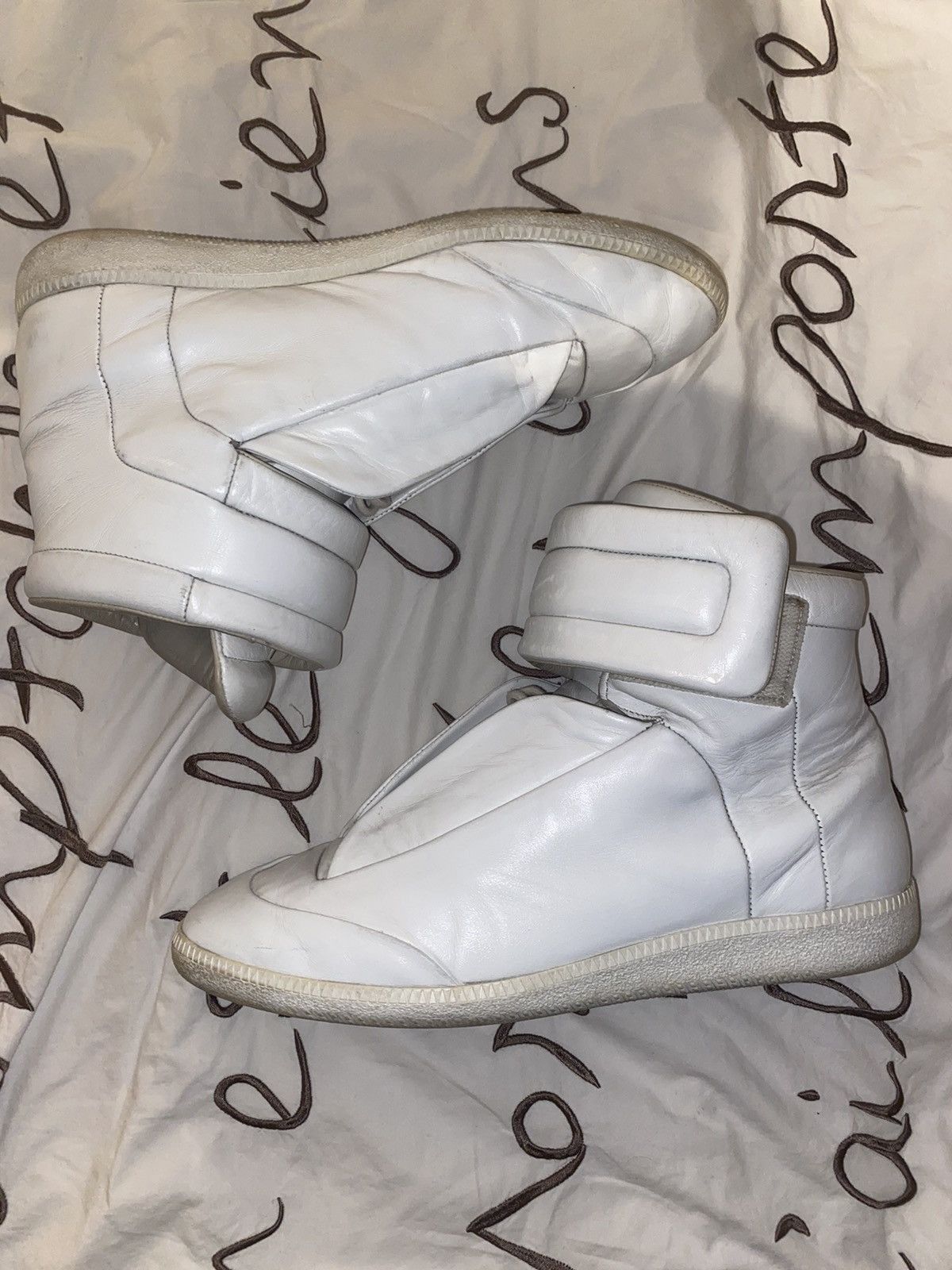 image of Maison Margiela Margiela Future High Shoes in White, Men's (Size 10)