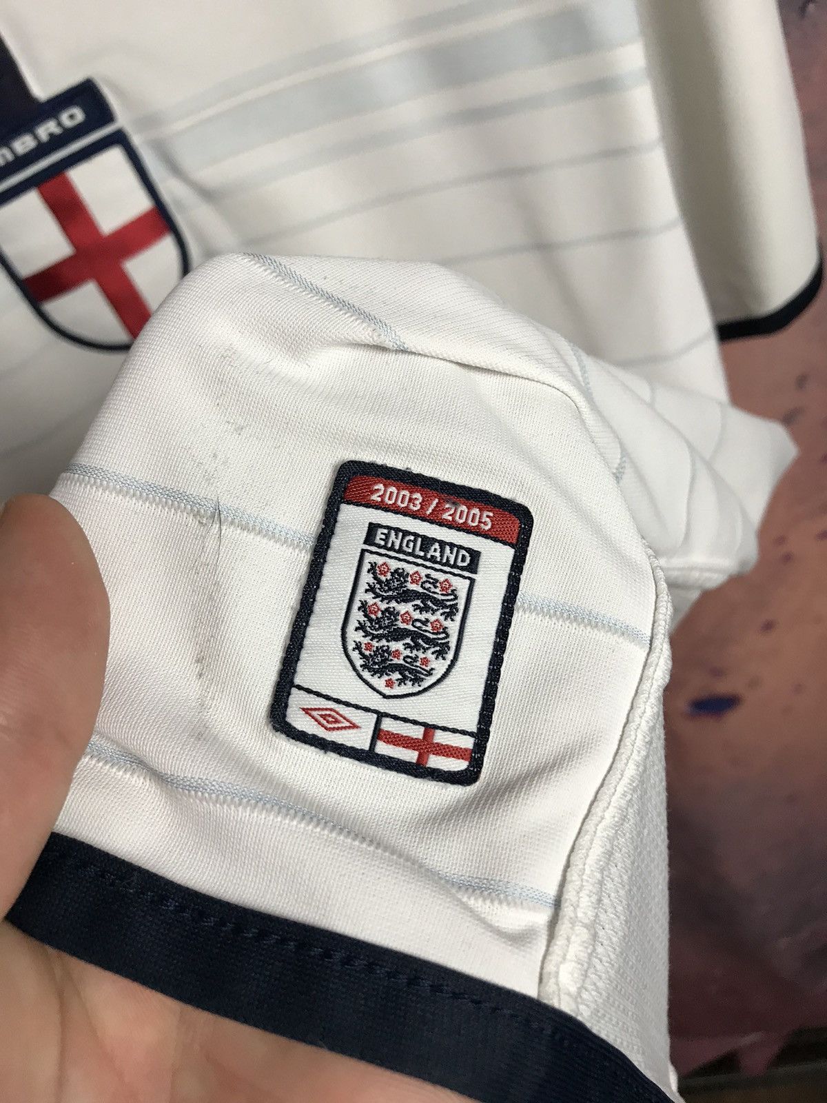 Vintage Vintage 2005 Umbro England soccer jersey Size US L / EU 52-54 / 3 - 4 Thumbnail